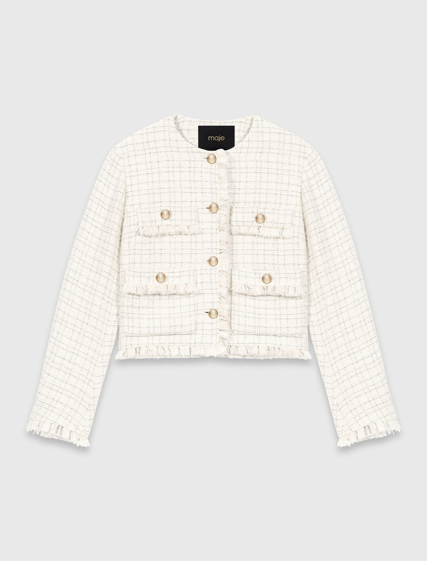 Maje Cropped tweed jacket