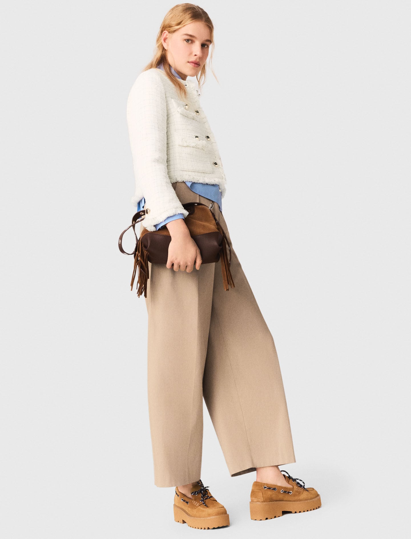 Maje Cropped tweed jacket