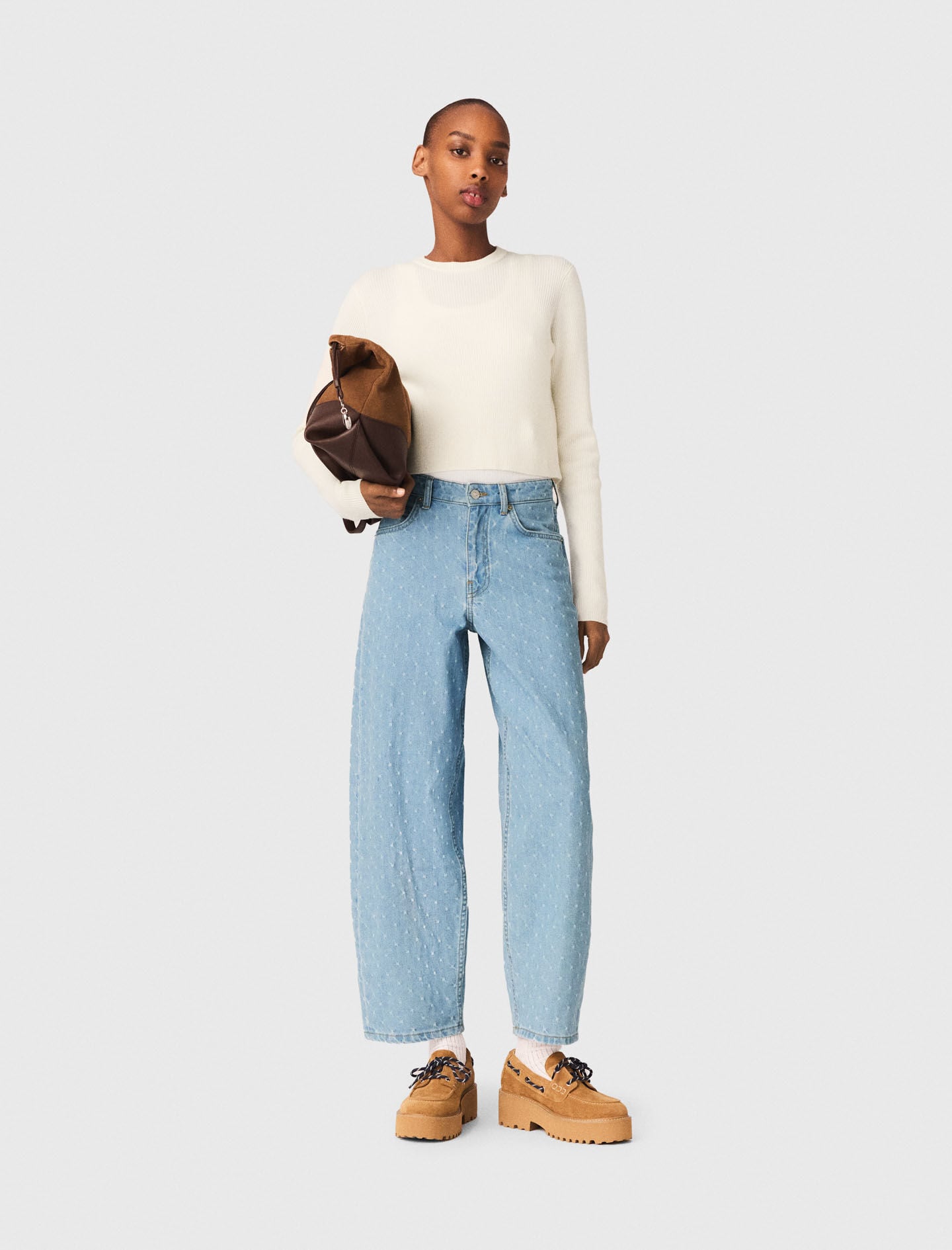 Maje Sweater with jewelled buttons