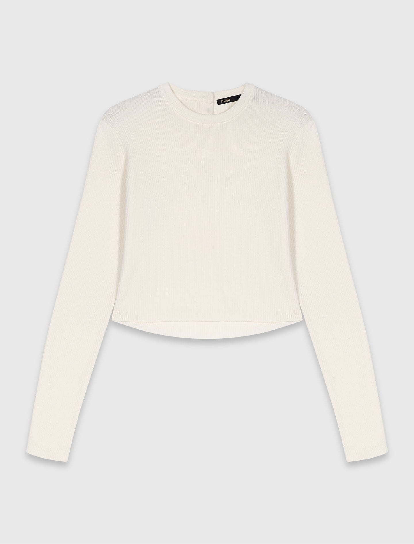 Maje Sweater with jewelled buttons