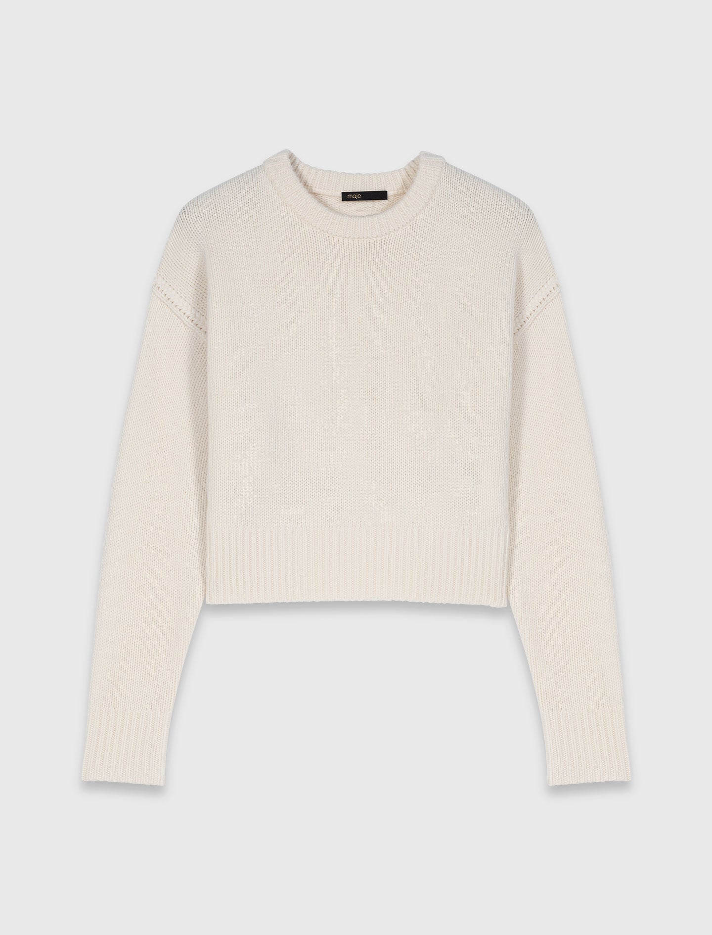 Maje Sweater with floral brooch