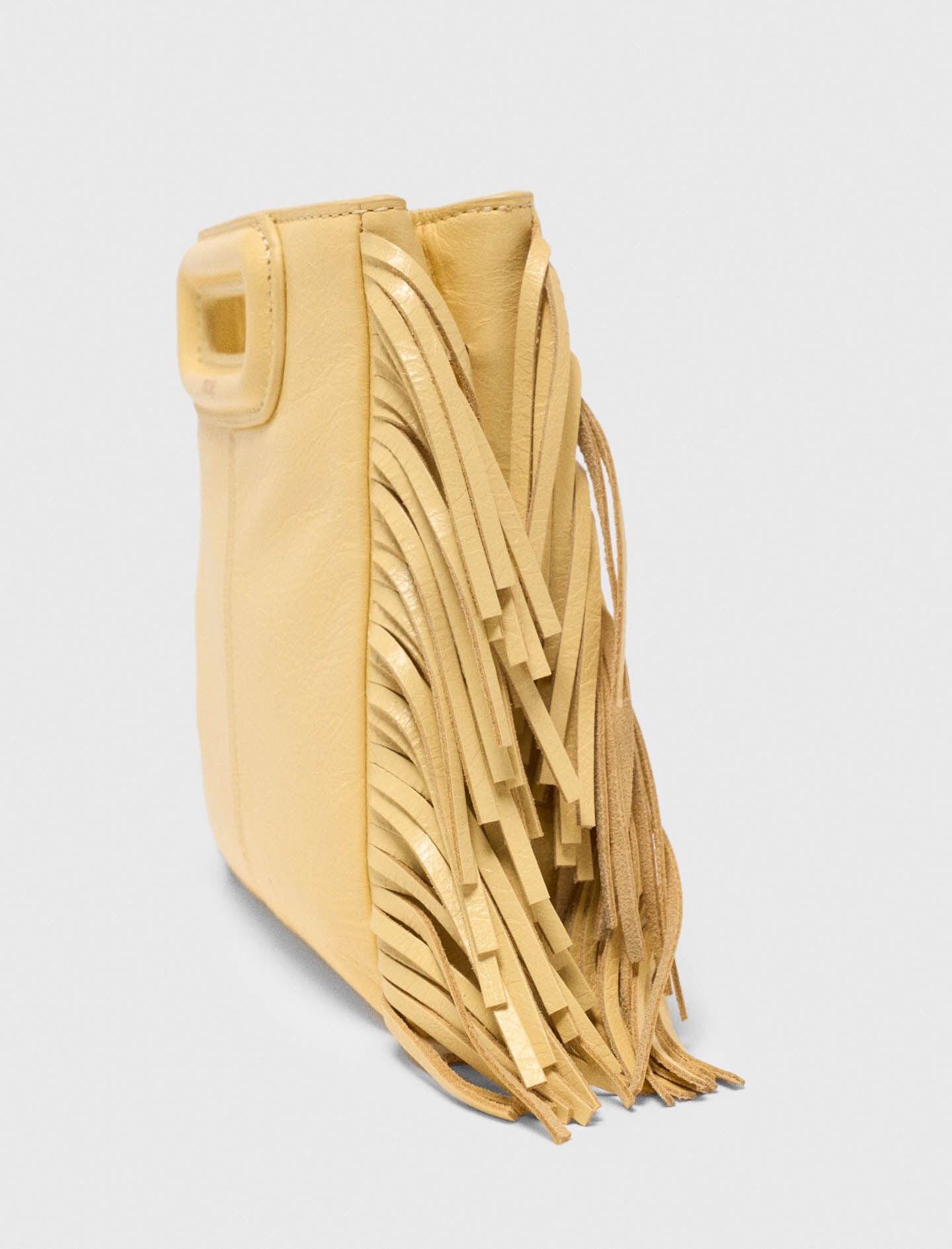 Maje Matte crackled leather M Mini bag