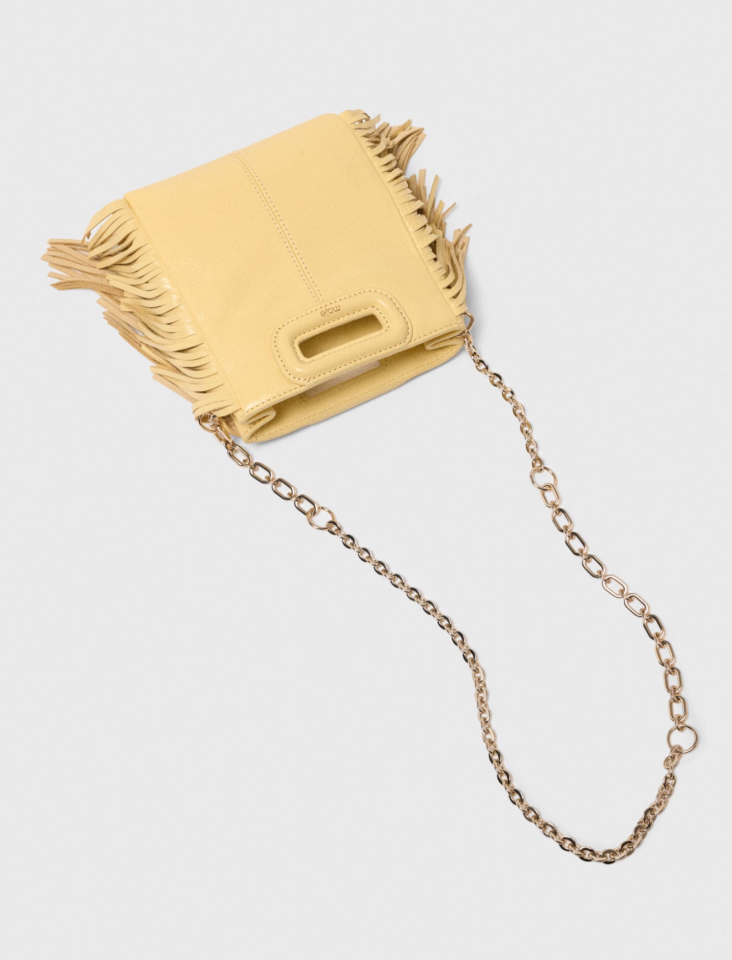 Maje Matte crackled leather M Mini bag