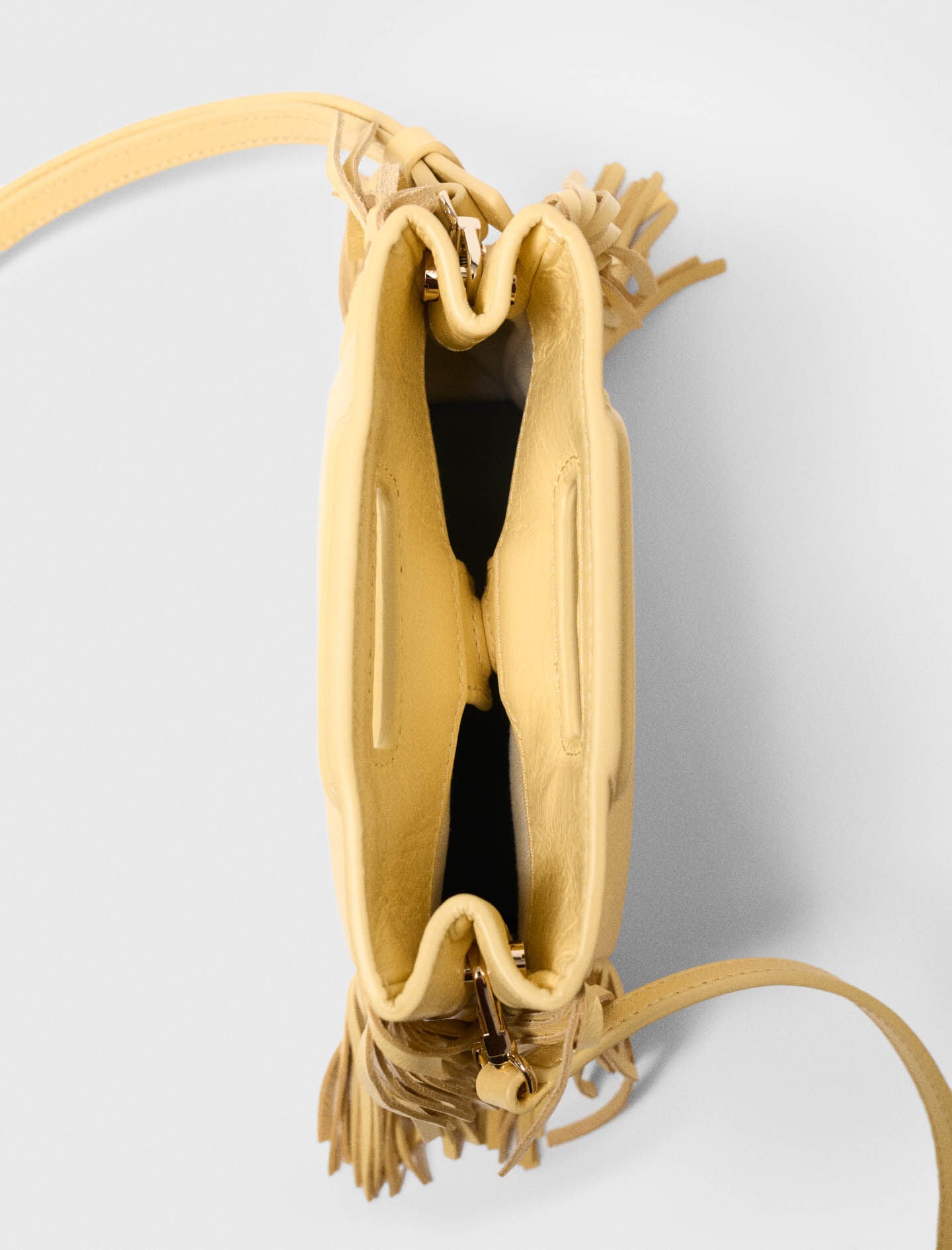 Maje Matte crackled leather M Mini bag