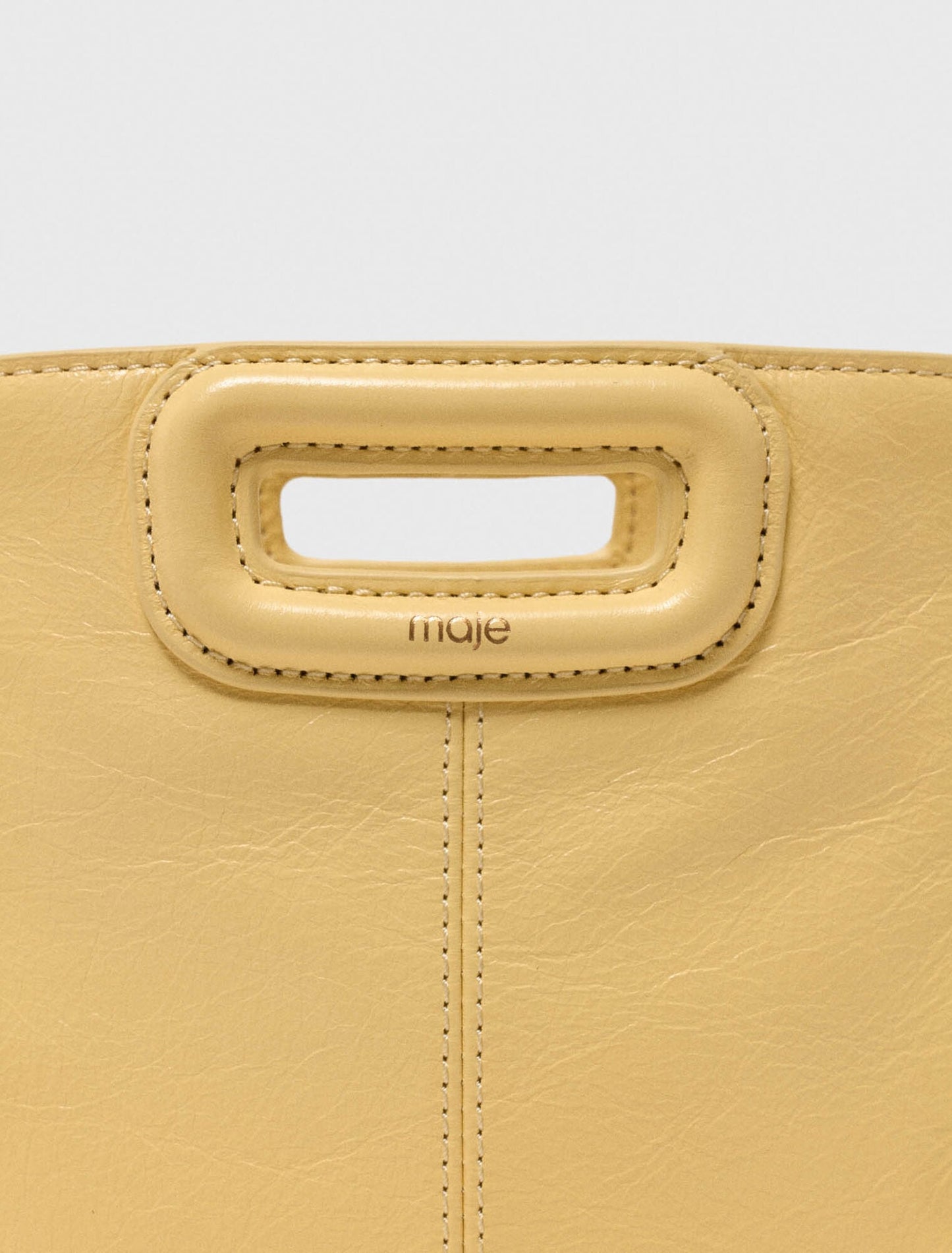 Maje Matte crackled leather M Mini bag