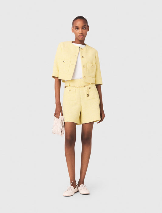 Maje Tweed shorts