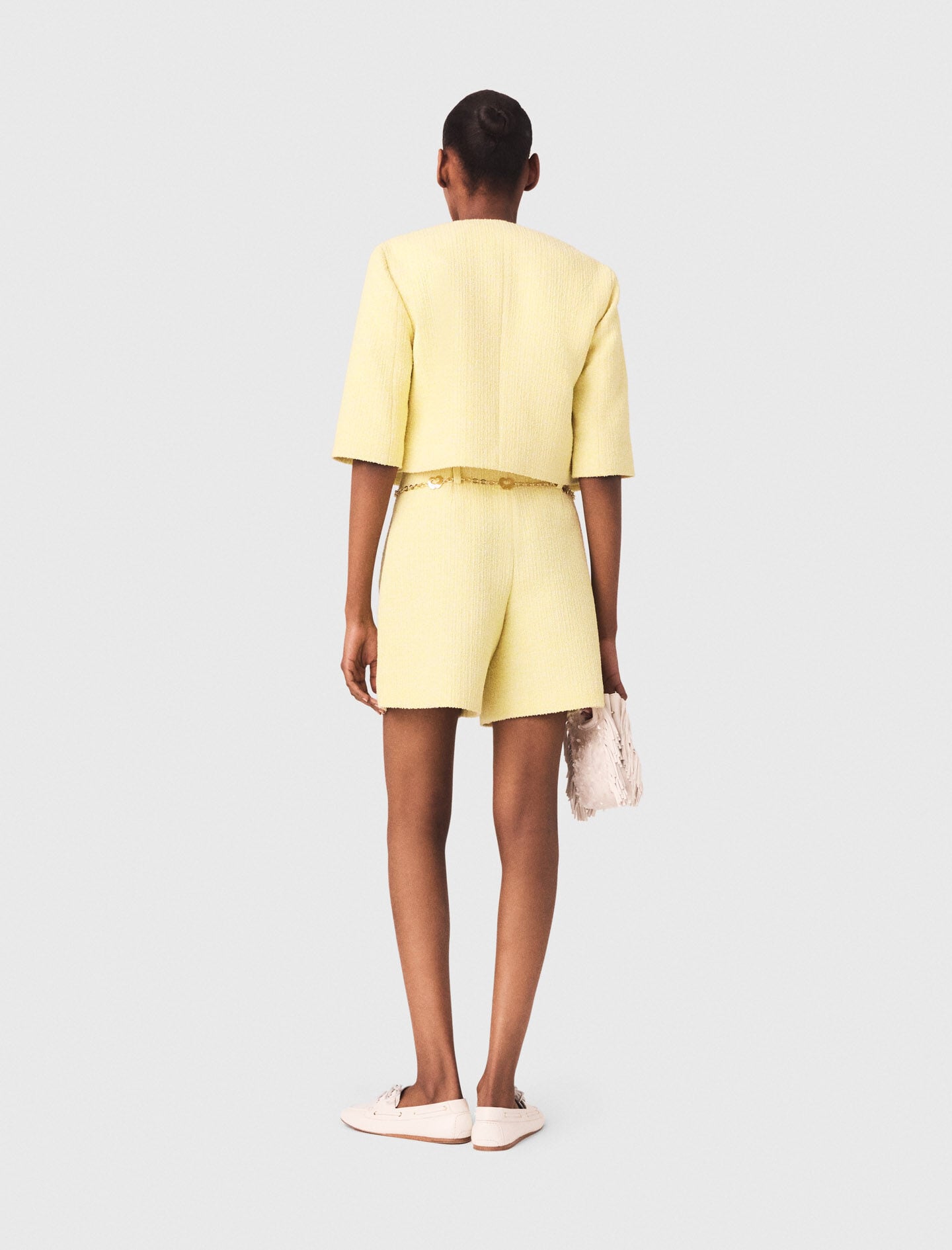 Maje Tweed shorts