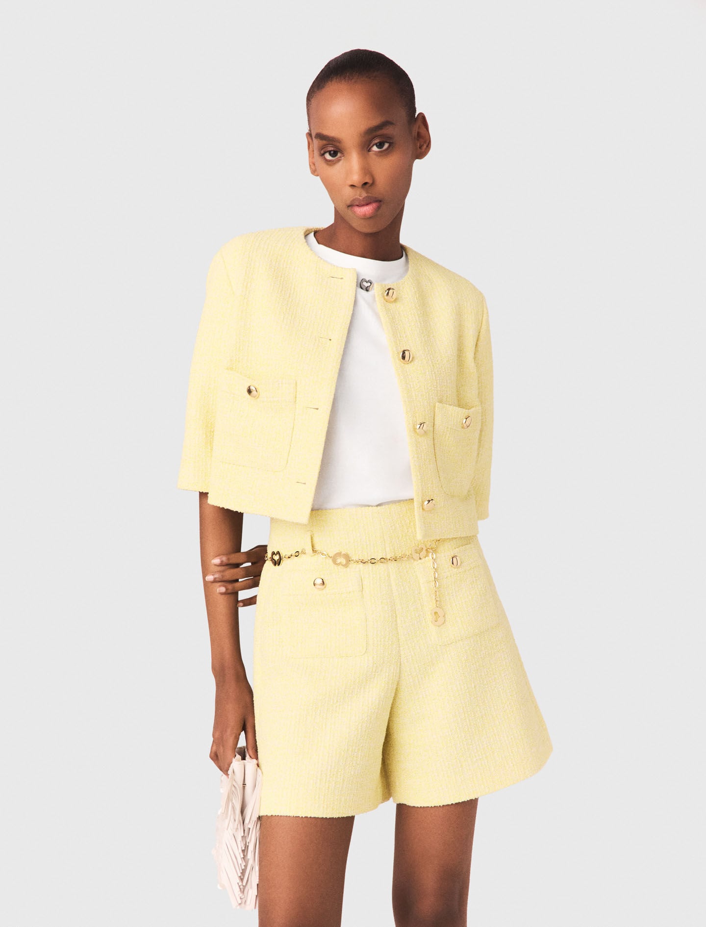 Maje Tweed shorts