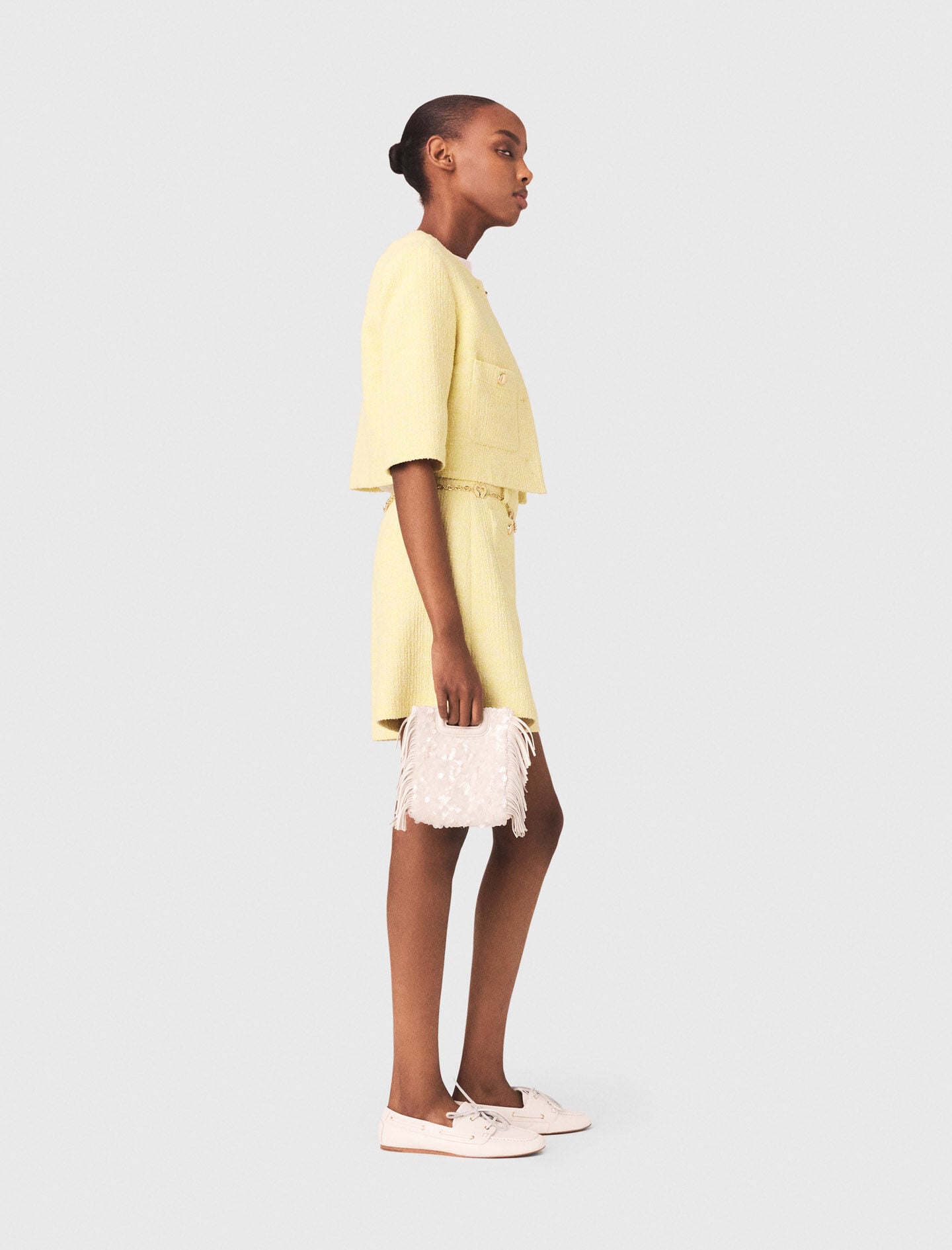Maje Tweed shorts