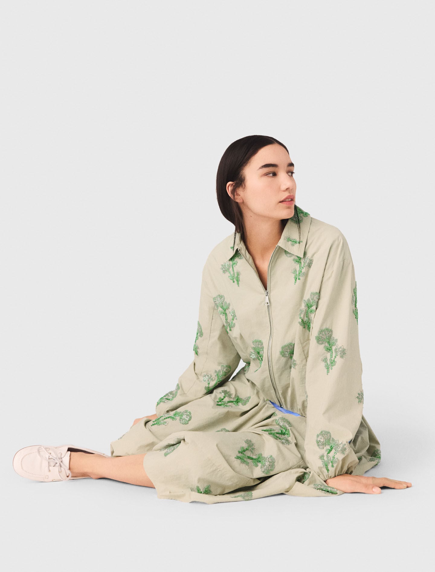 Maje Beaded technical jacket