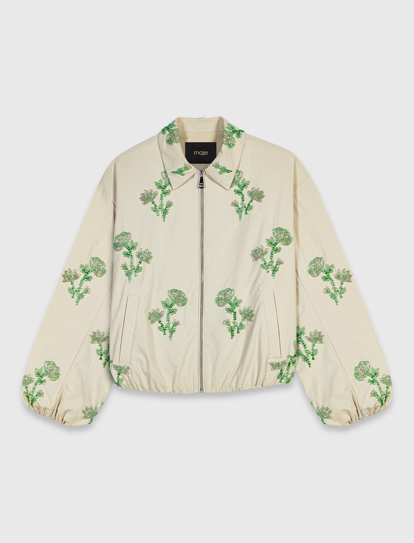 Maje Beaded technical jacket