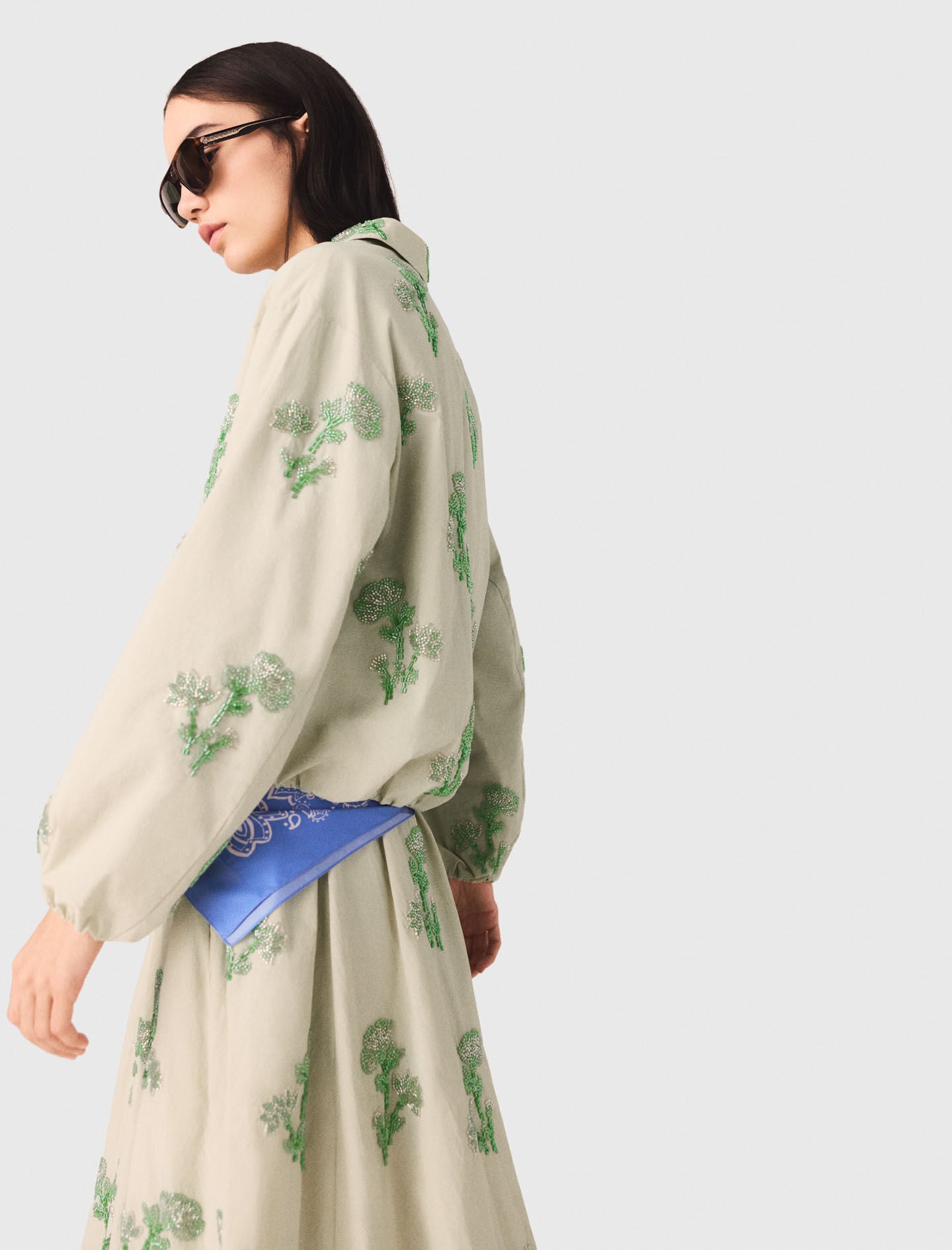 Maje Beaded technical jacket