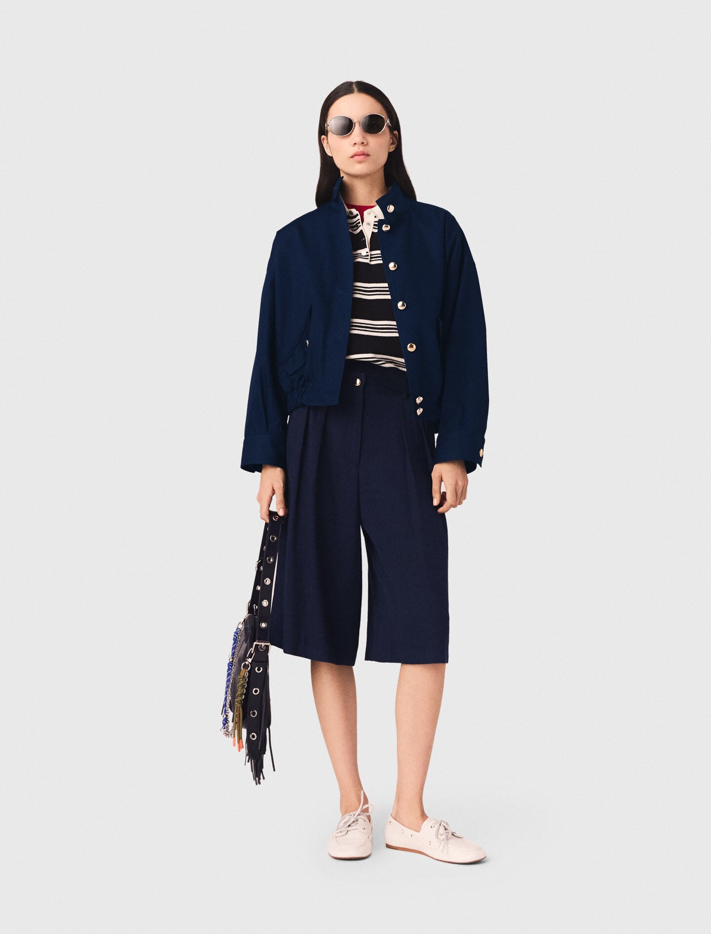Maje Cotton bomber jacket