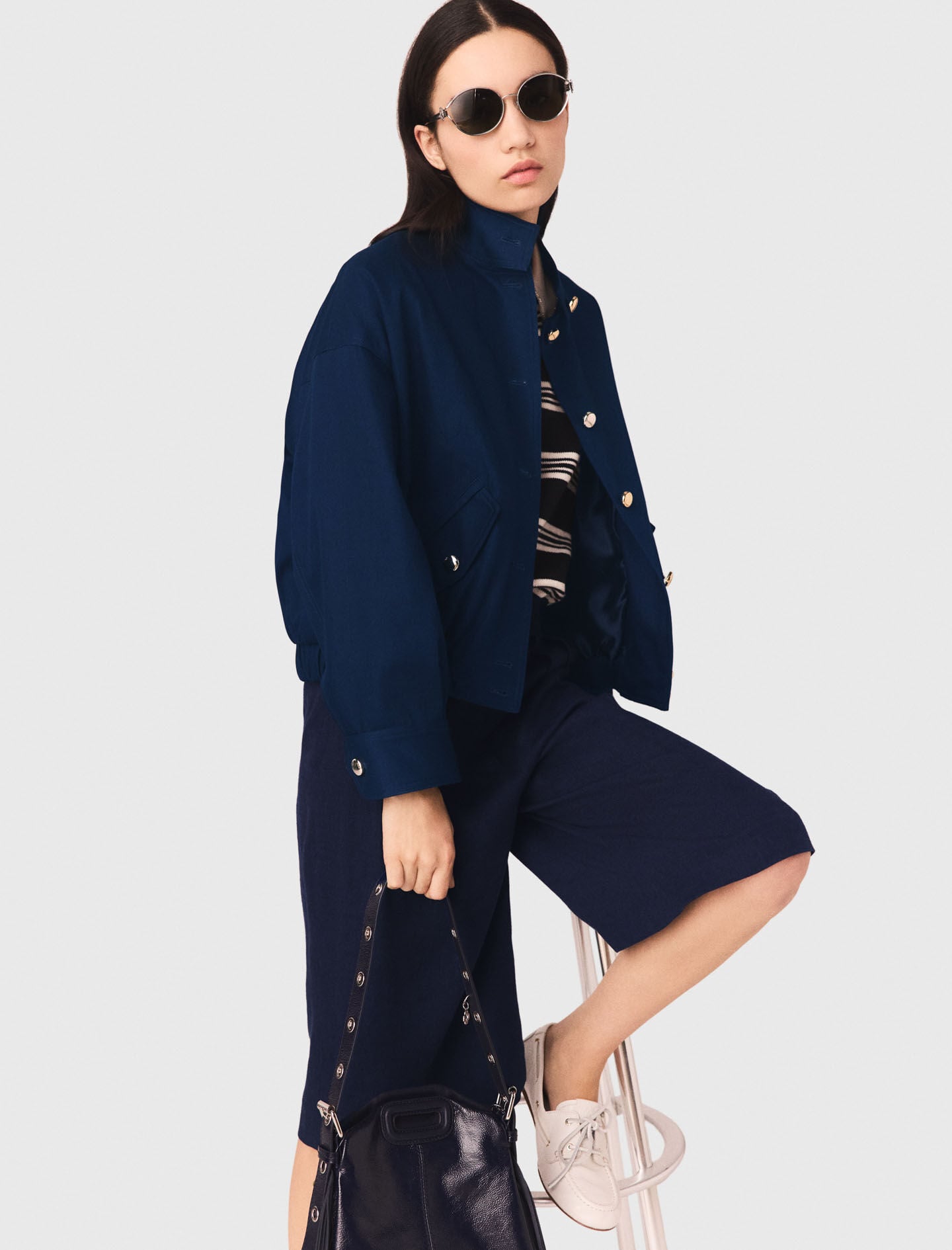 Maje Cotton bomber jacket