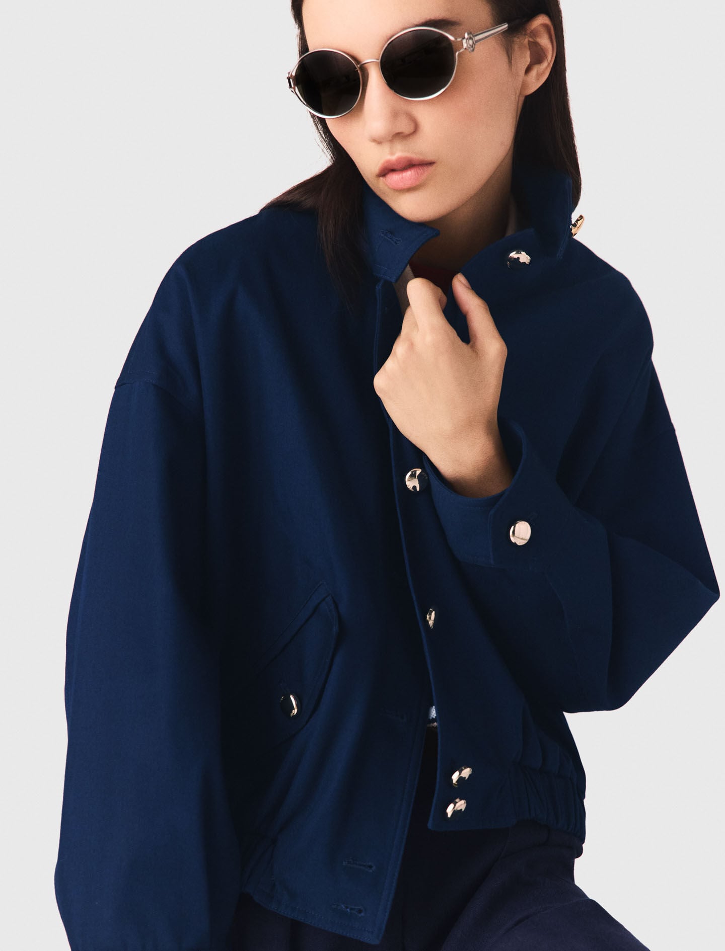 Maje Cotton bomber jacket