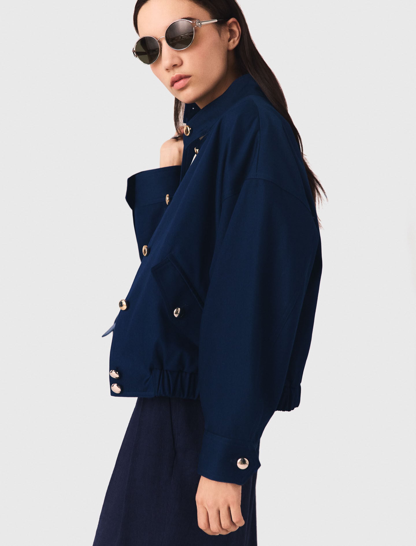 Maje Cotton bomber jacket