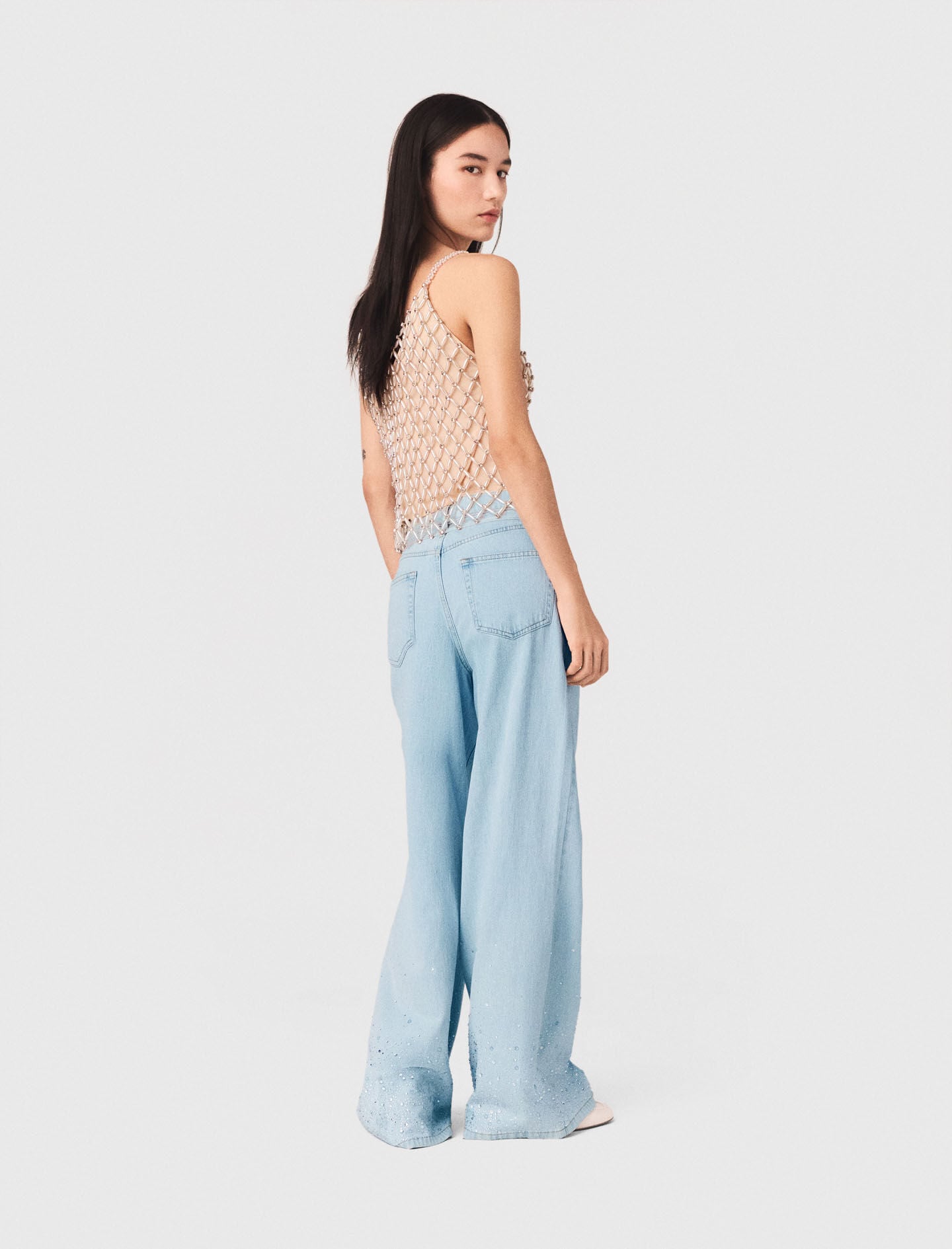 Maje Beaded top with lining