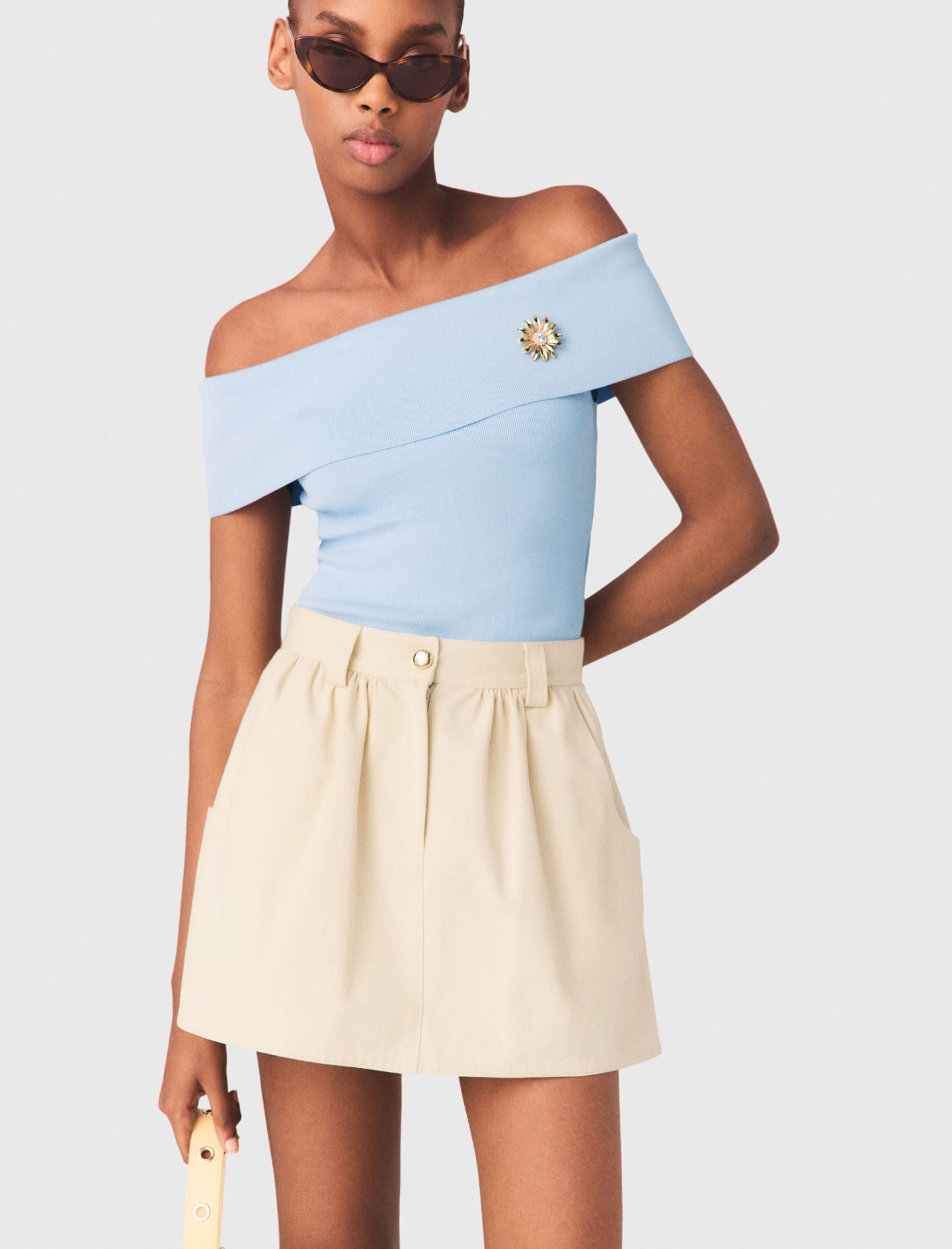 Maje Cotton skort