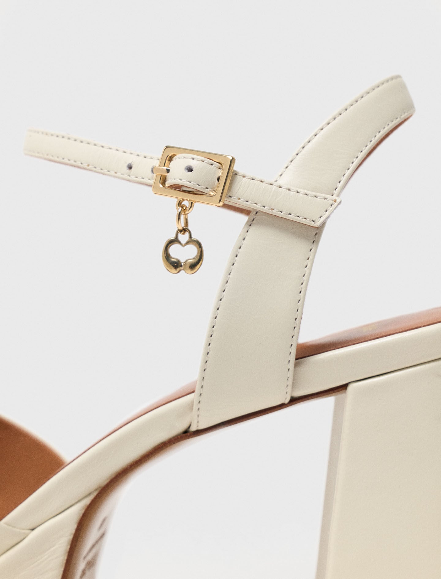 Maje Leather platform sandals