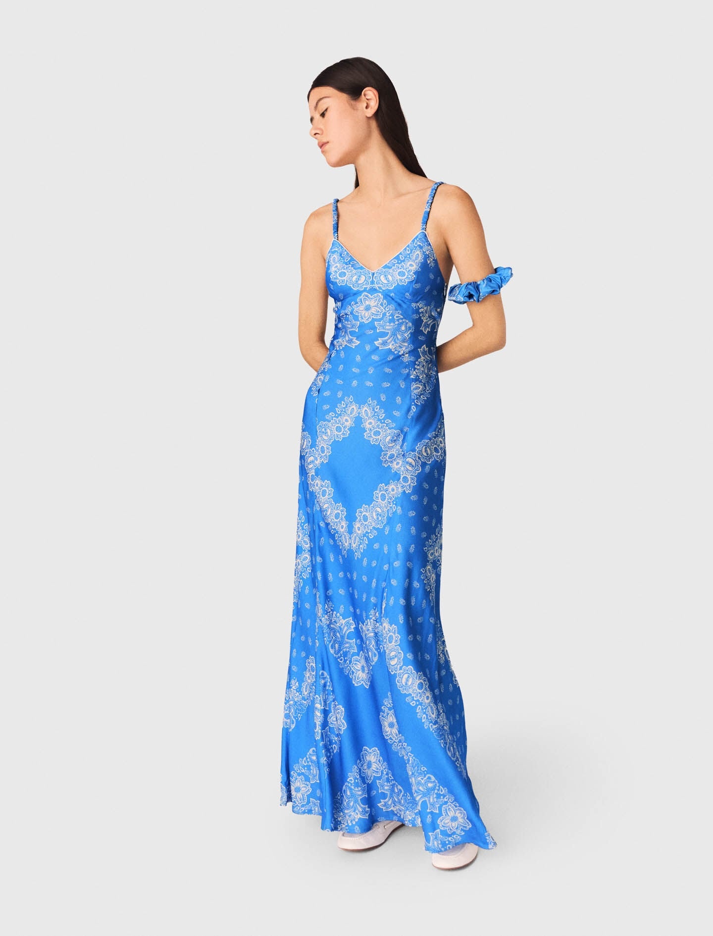 Maje Patterned Maxi Dress