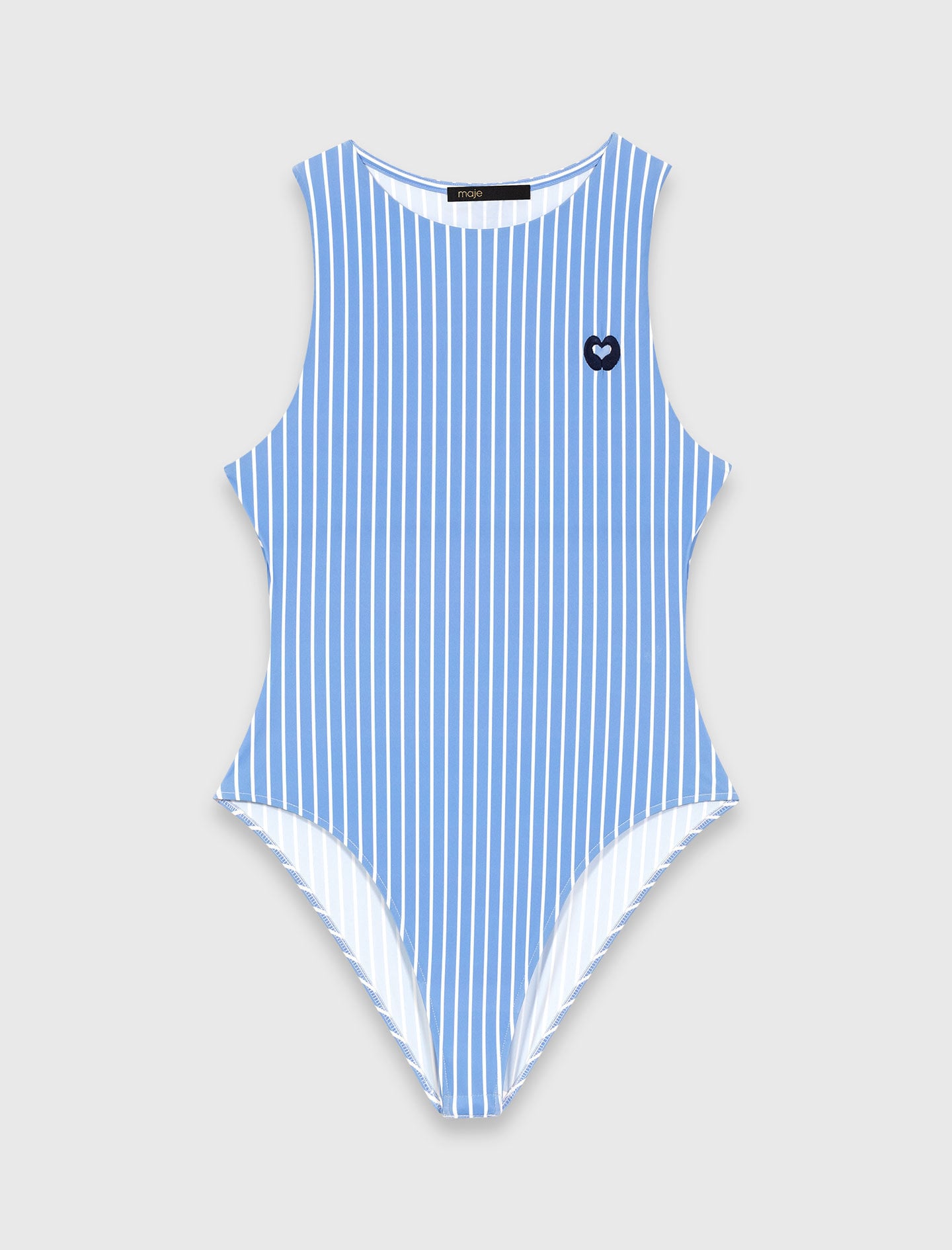 Maje Striped bodysuit