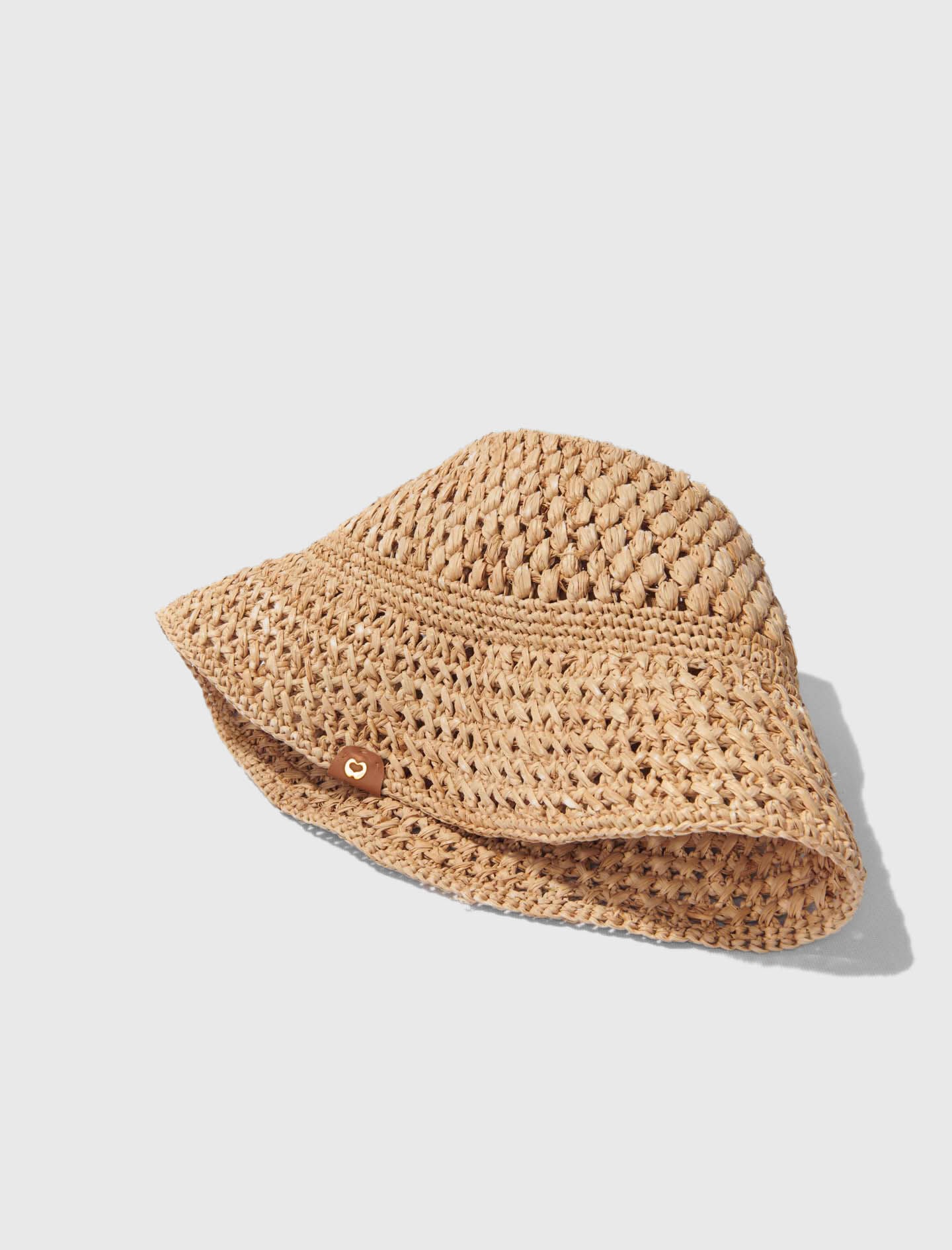 Maje Crochet raffia bucket hat