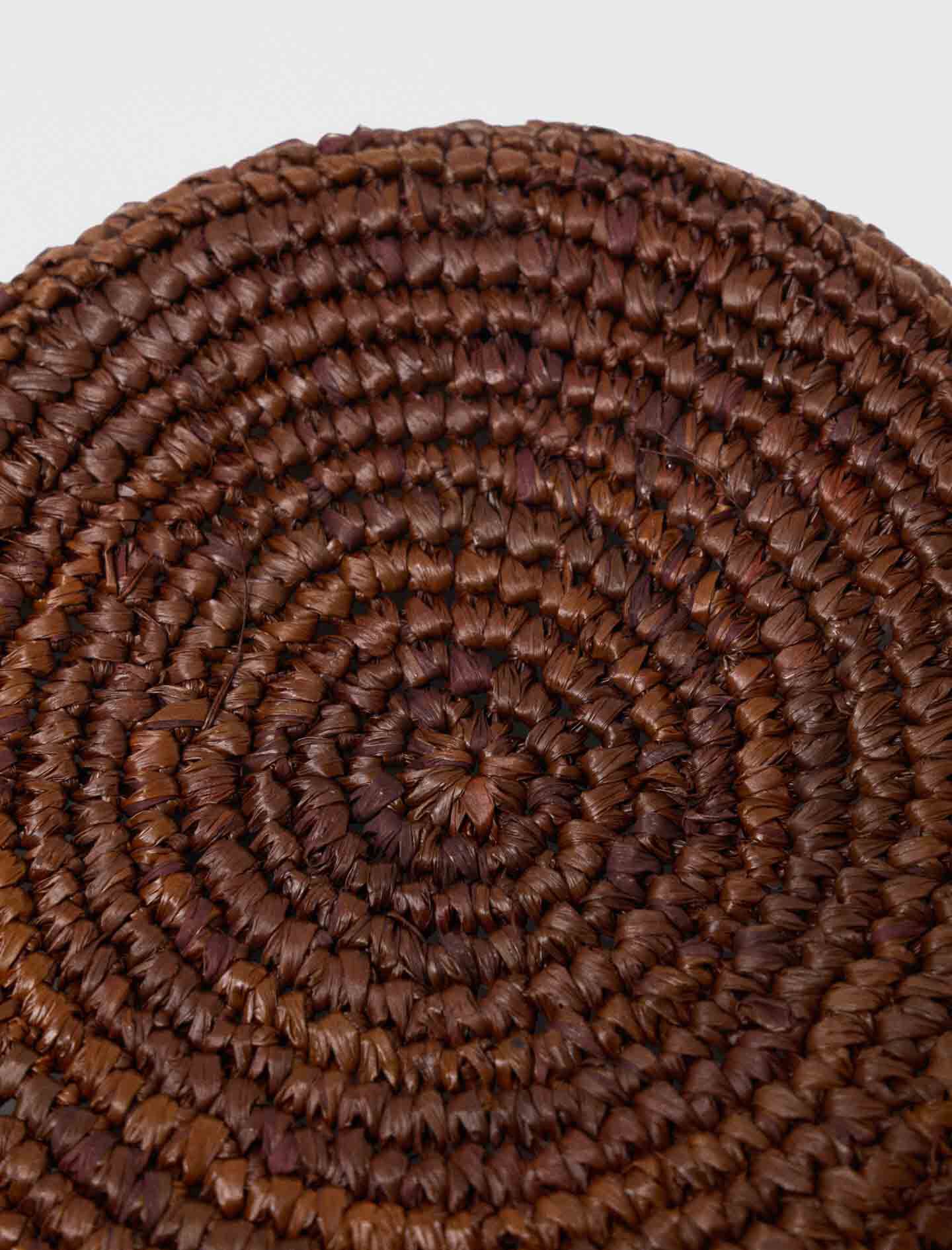 Maje Colourful natural raffia bucket hat