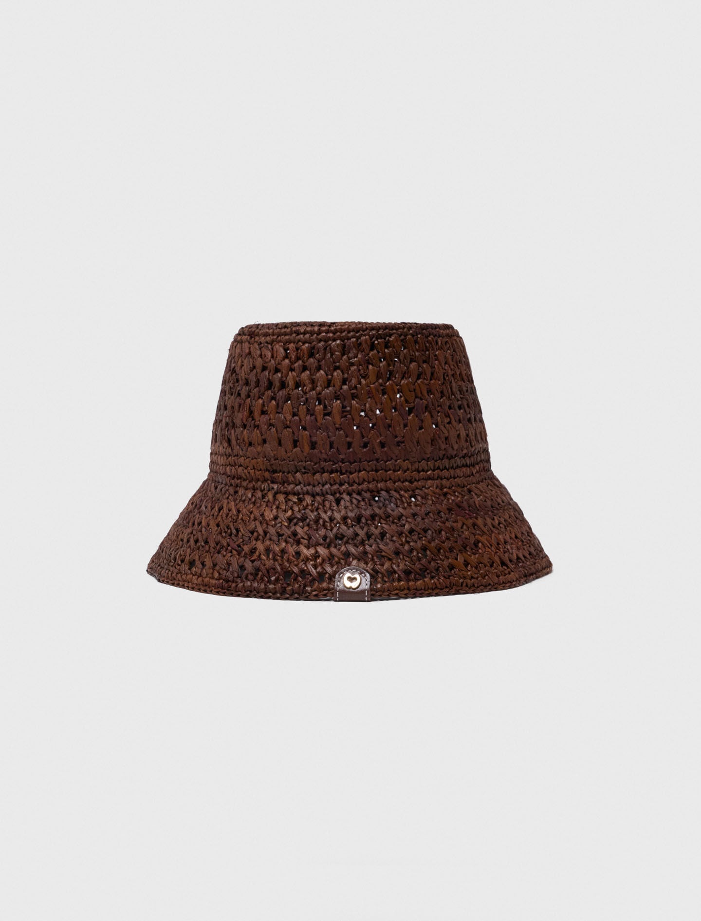 Maje Colourful natural raffia bucket hat