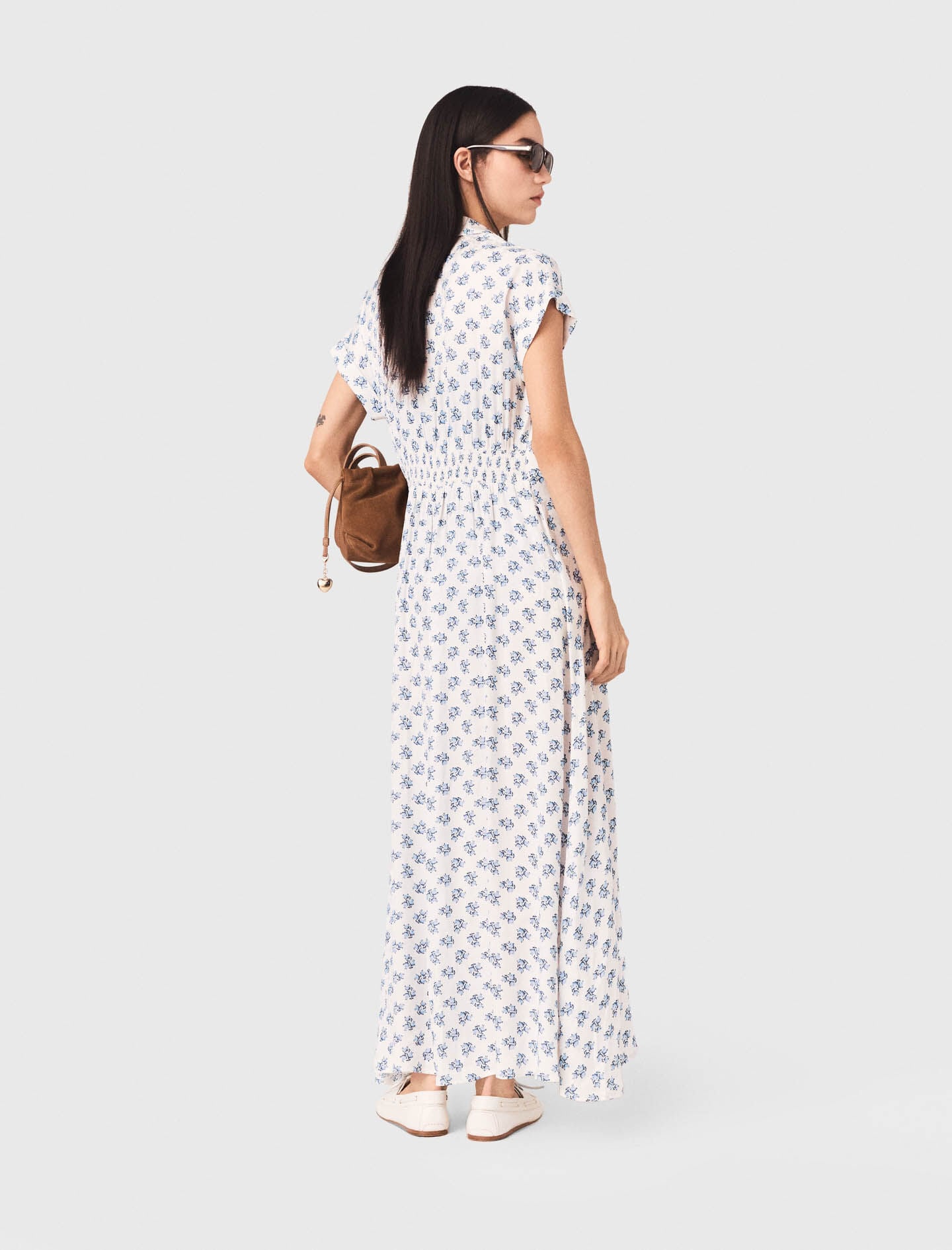 Maje Jacquard print maxi dress