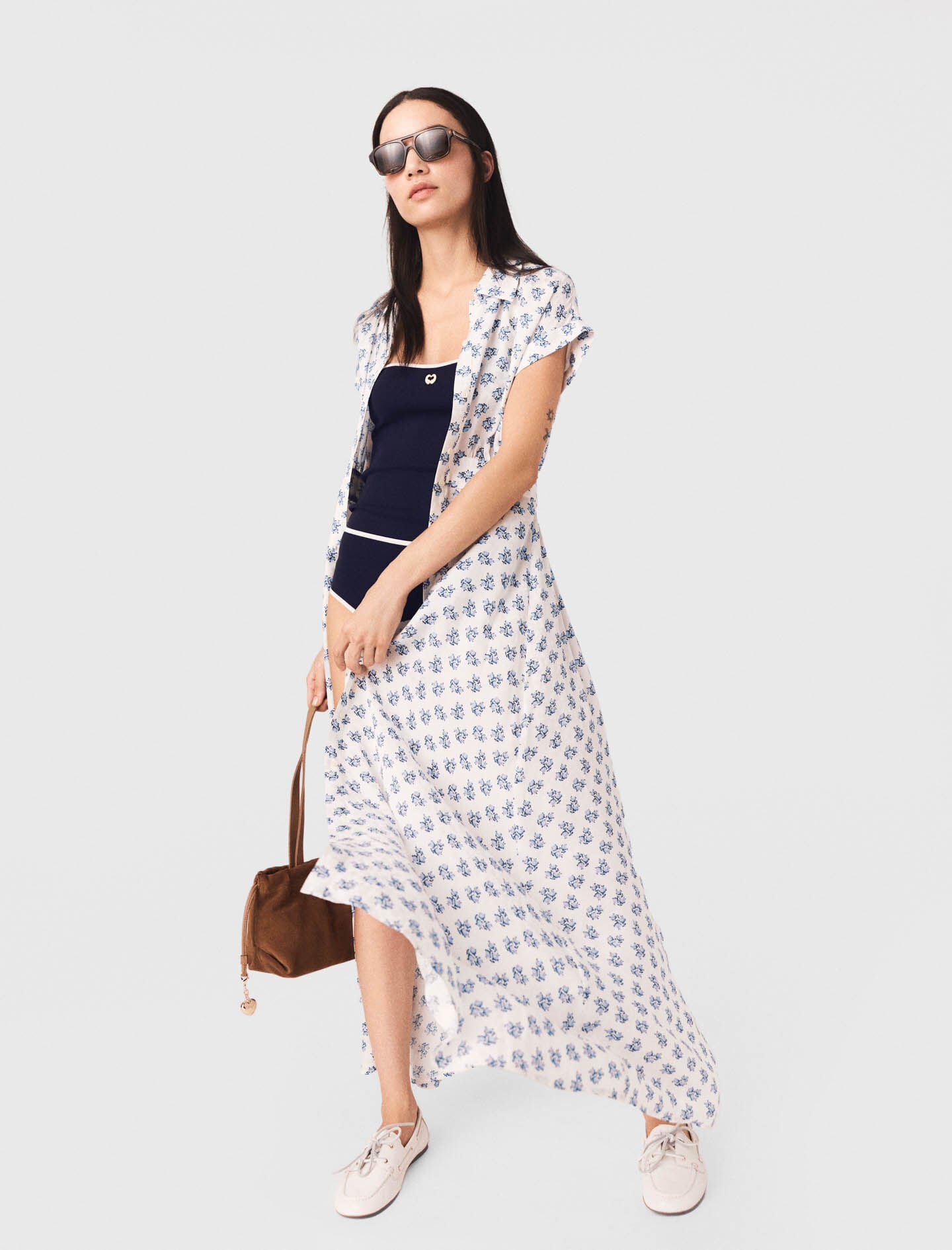 Maje Jacquard print maxi dress