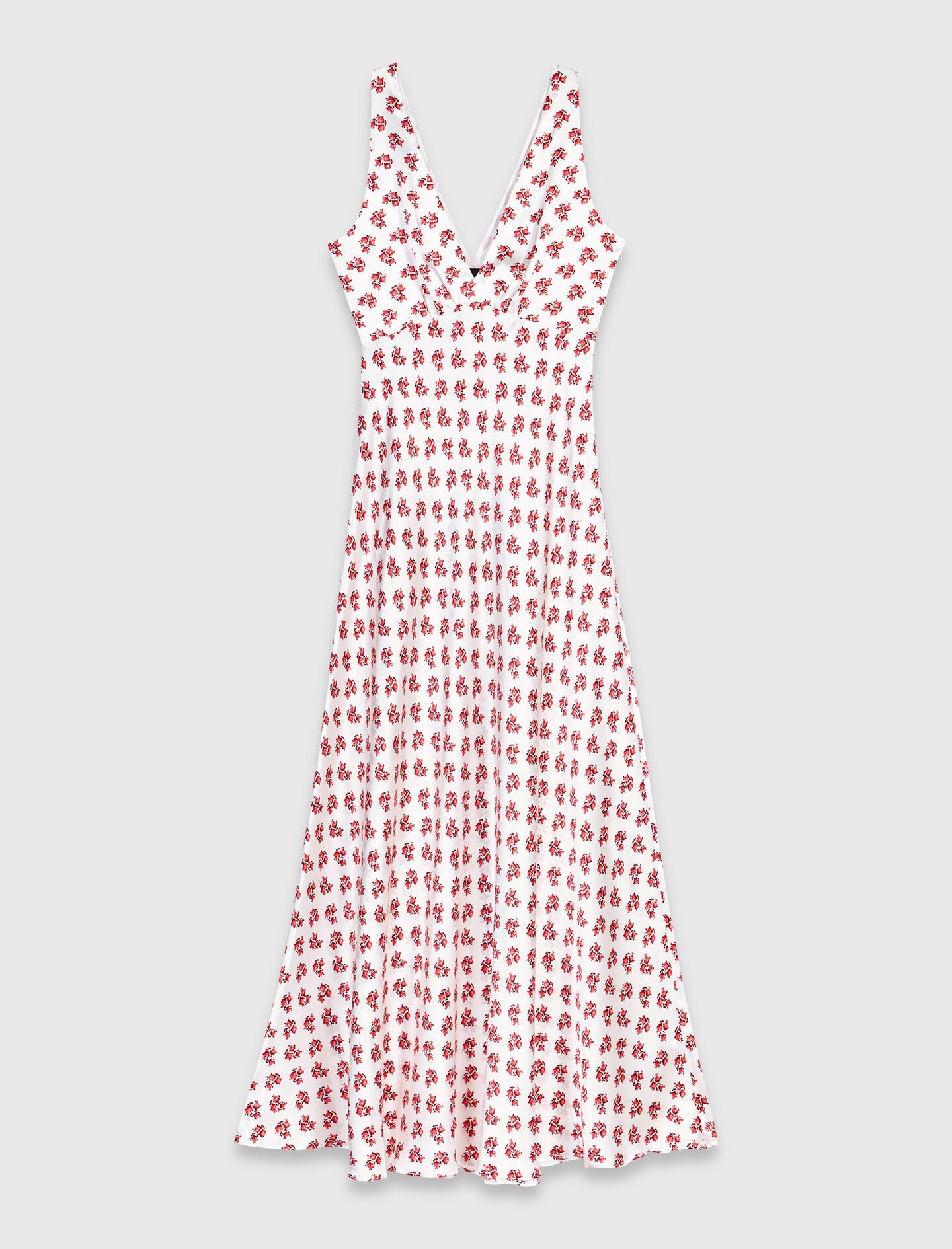 Maje Patterned silk dress