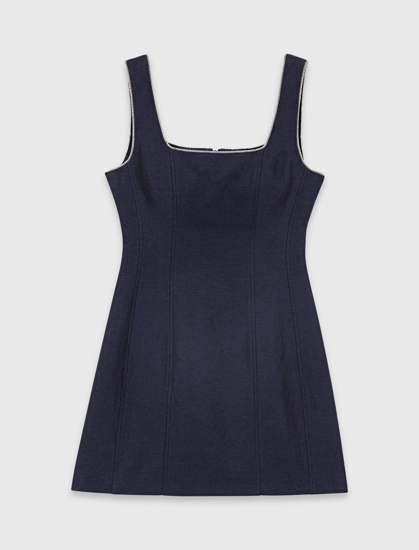 Maje Short linen-blend dress