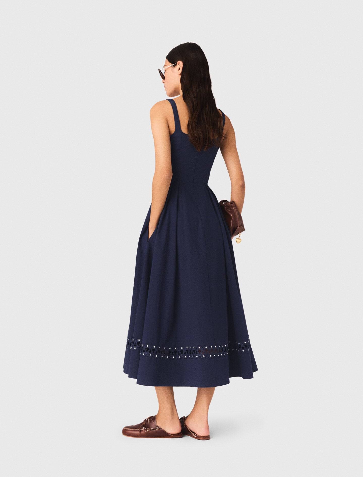 Maje Flared midi dress