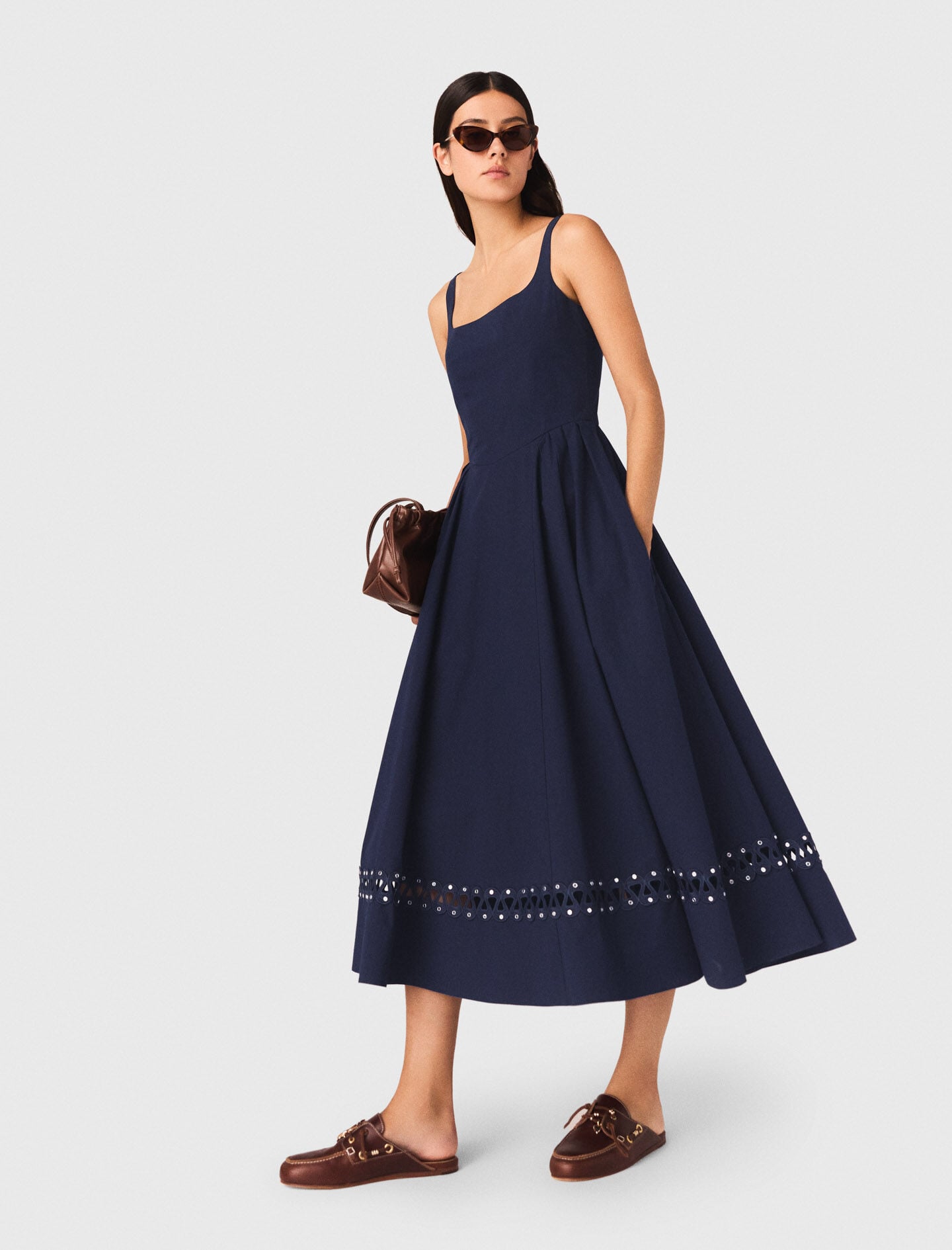 Maje Flared midi dress
