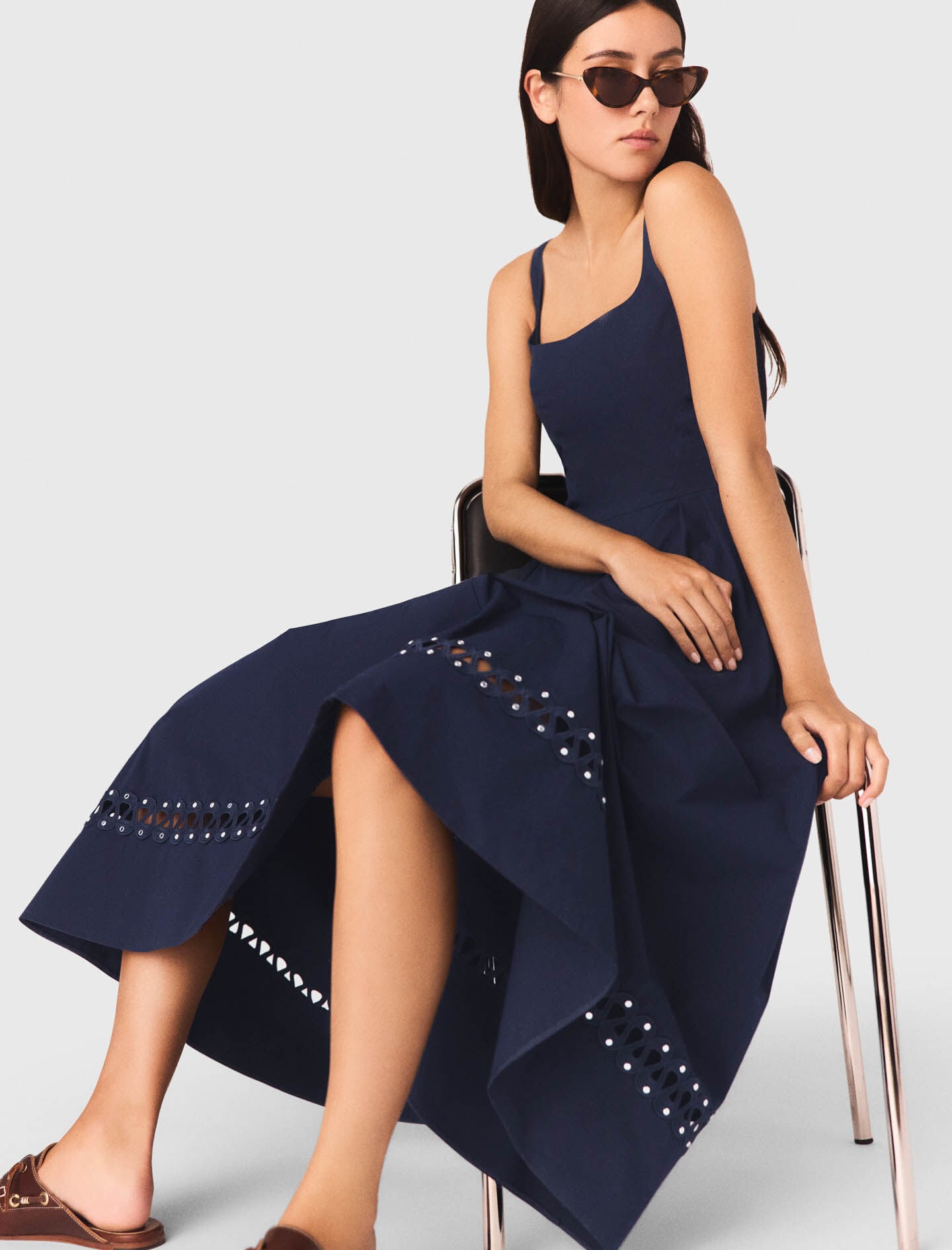 Maje Flared midi dress