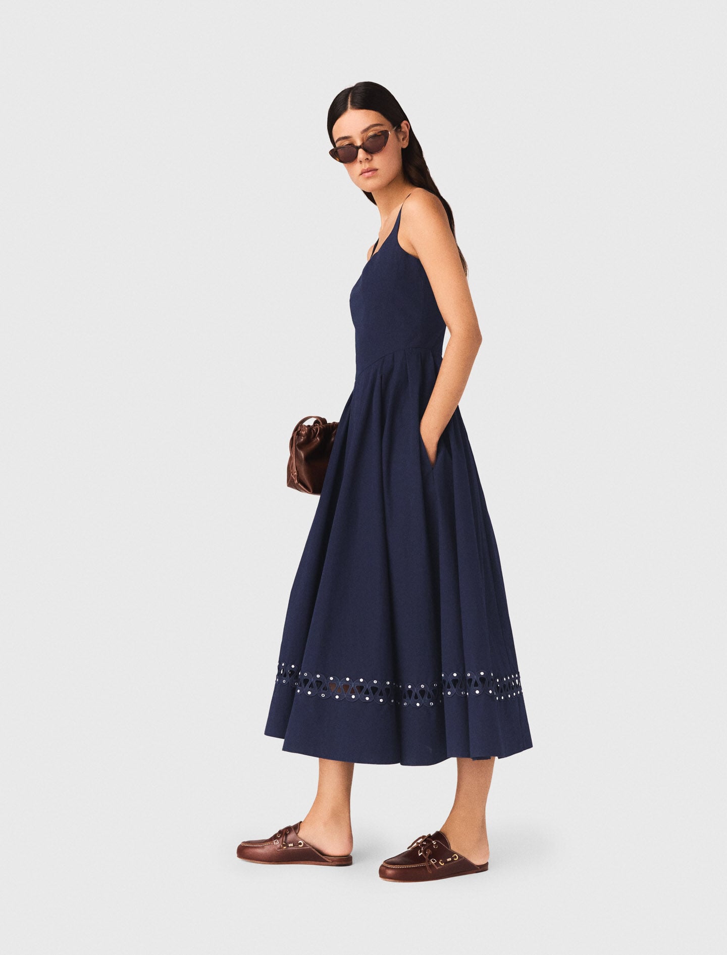 Maje Flared midi dress