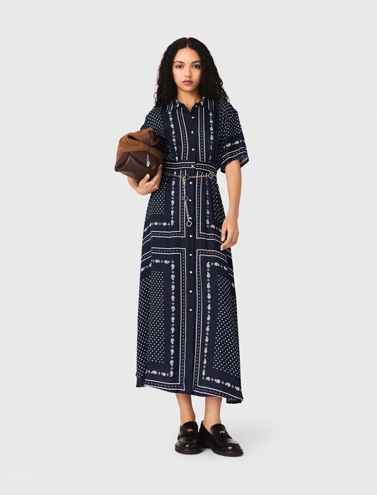 Maje Flowy patterned maxi dress