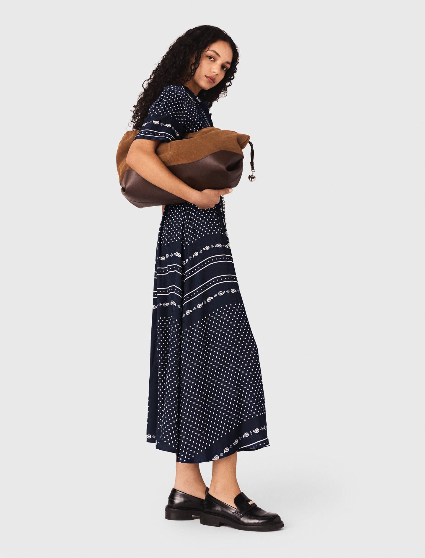 Maje Flowy patterned maxi dress
