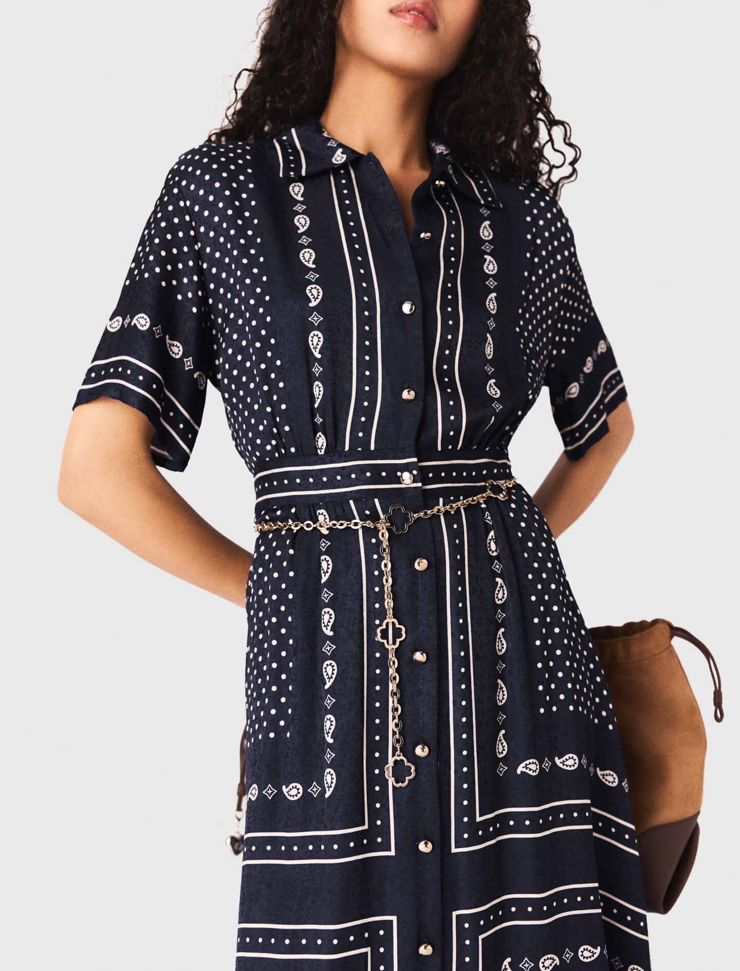 Maje Flowy patterned maxi dress