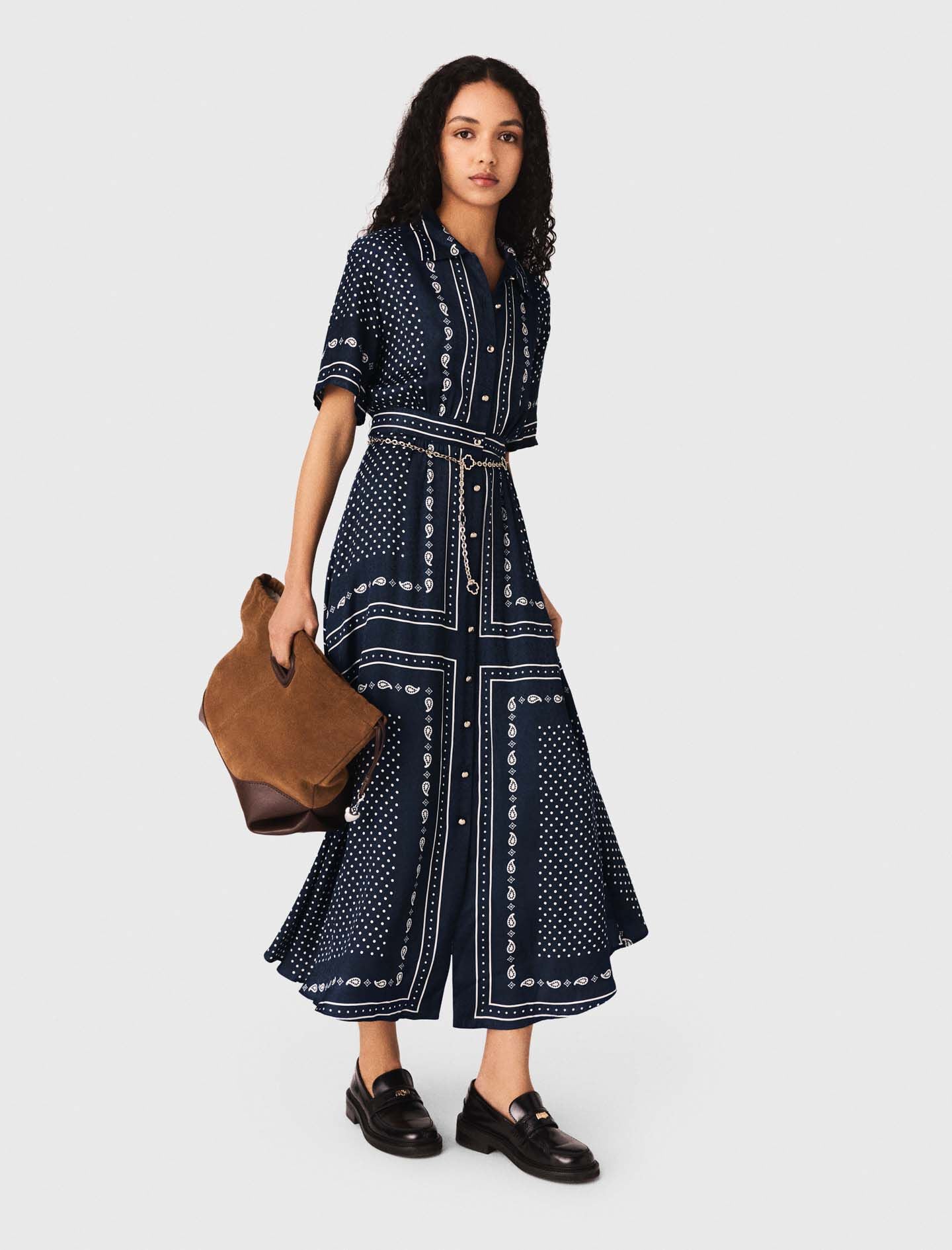 Maje Flowy patterned maxi dress