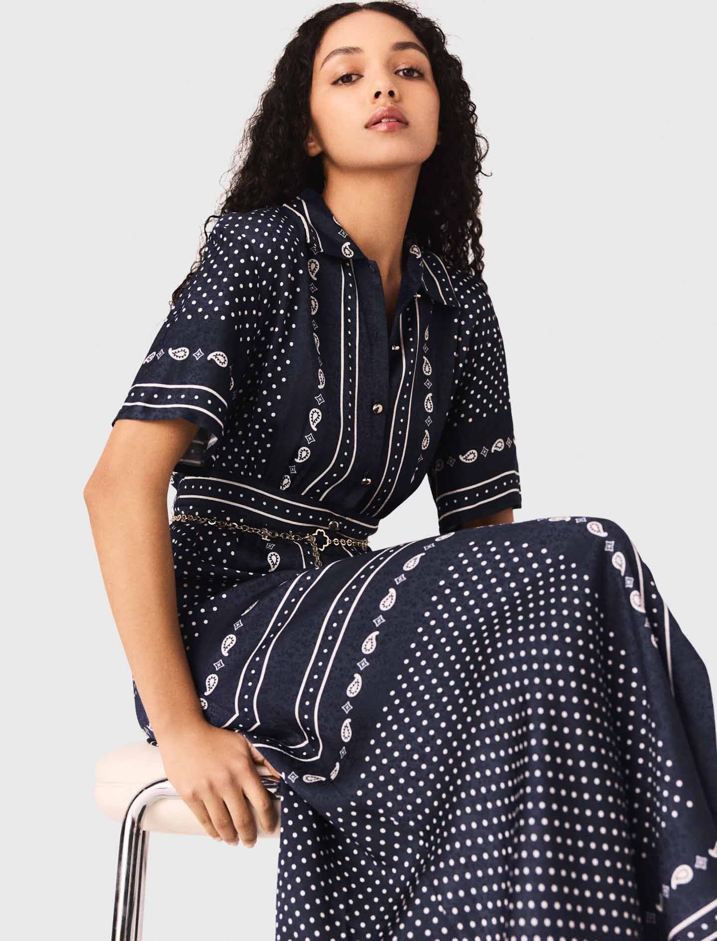 Maje Flowy patterned maxi dress