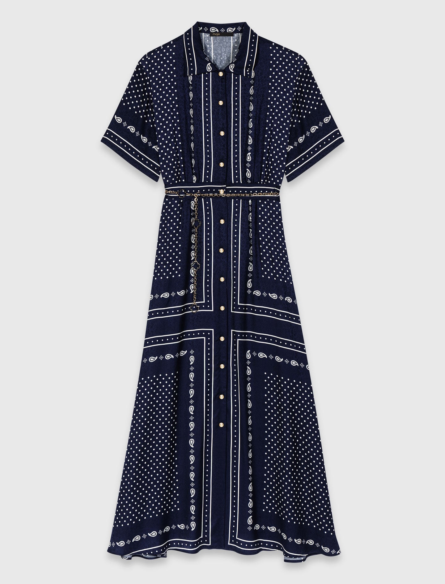 Maje Flowy patterned maxi dress