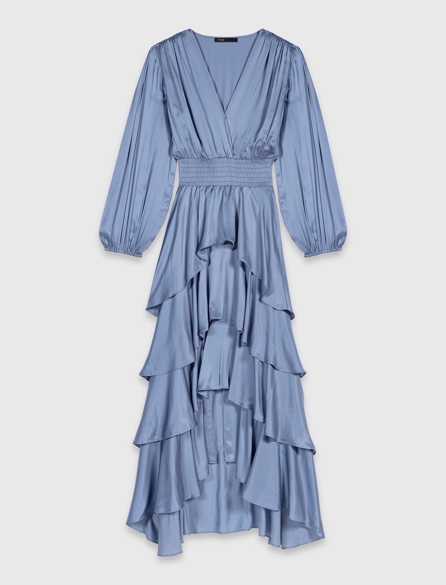 Maje Ruffled maxi dress