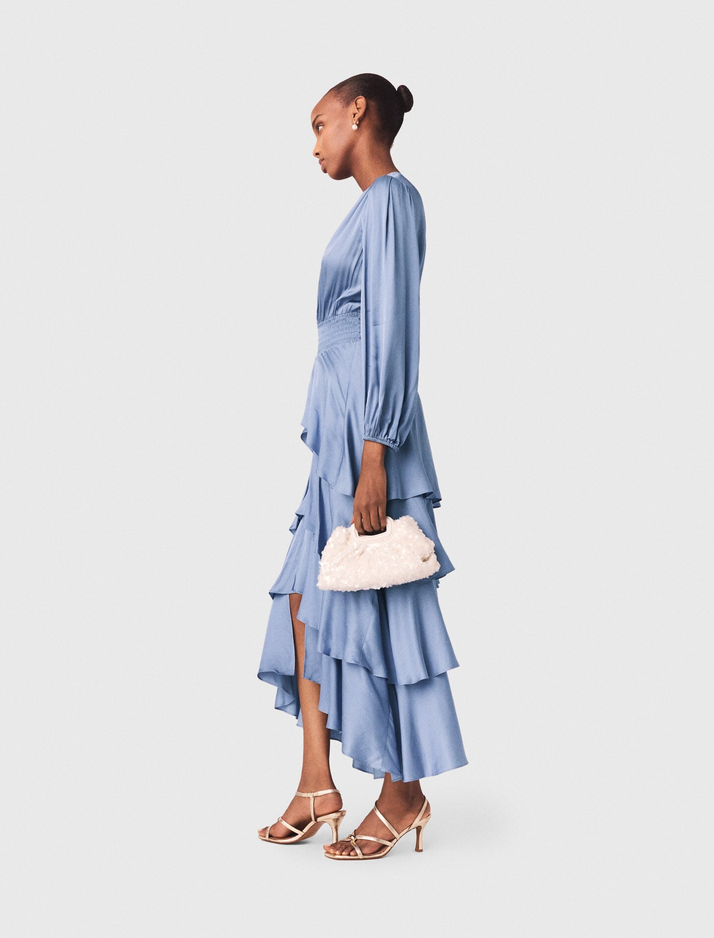 Maje Ruffled maxi dress