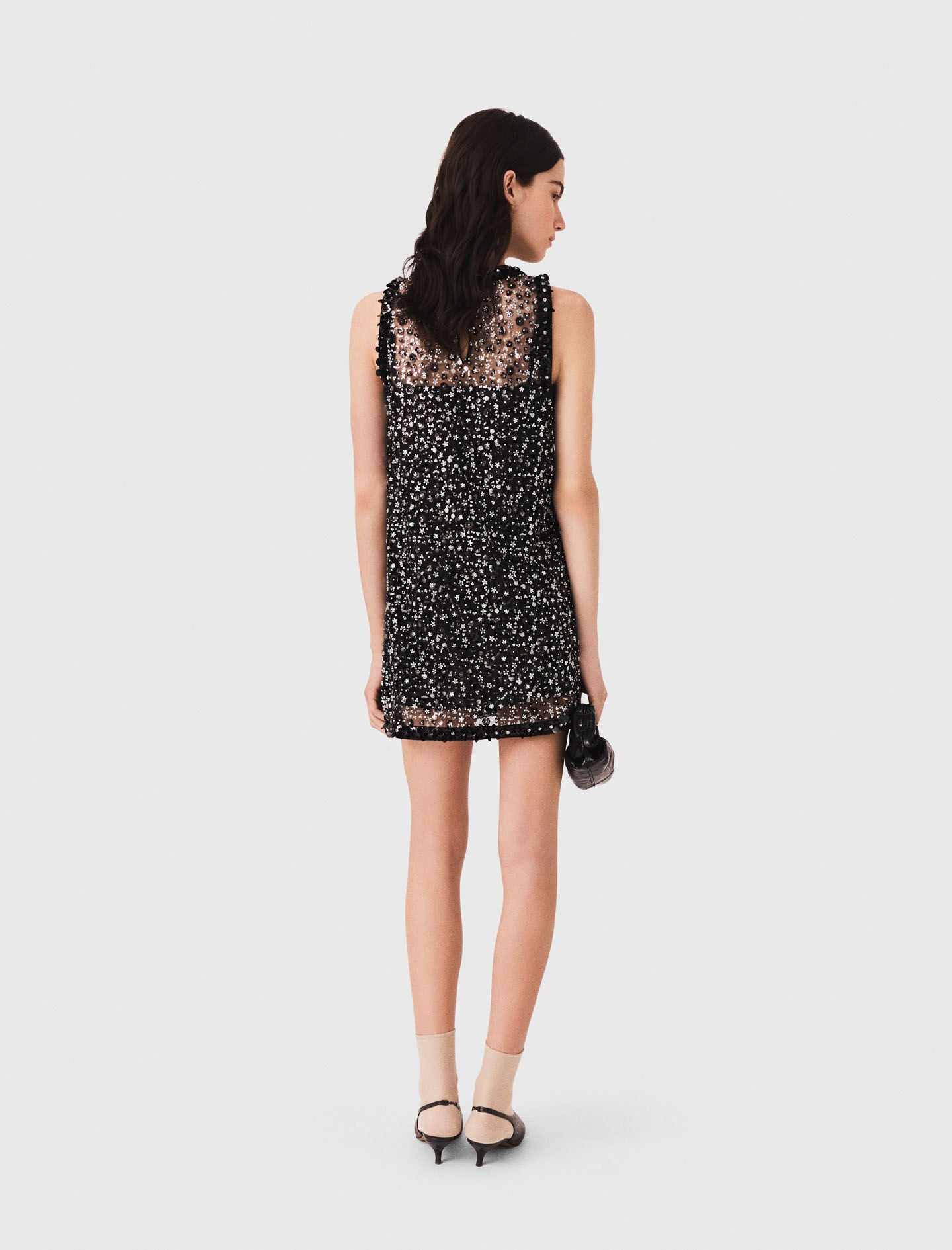 Maje Floral sequin dress