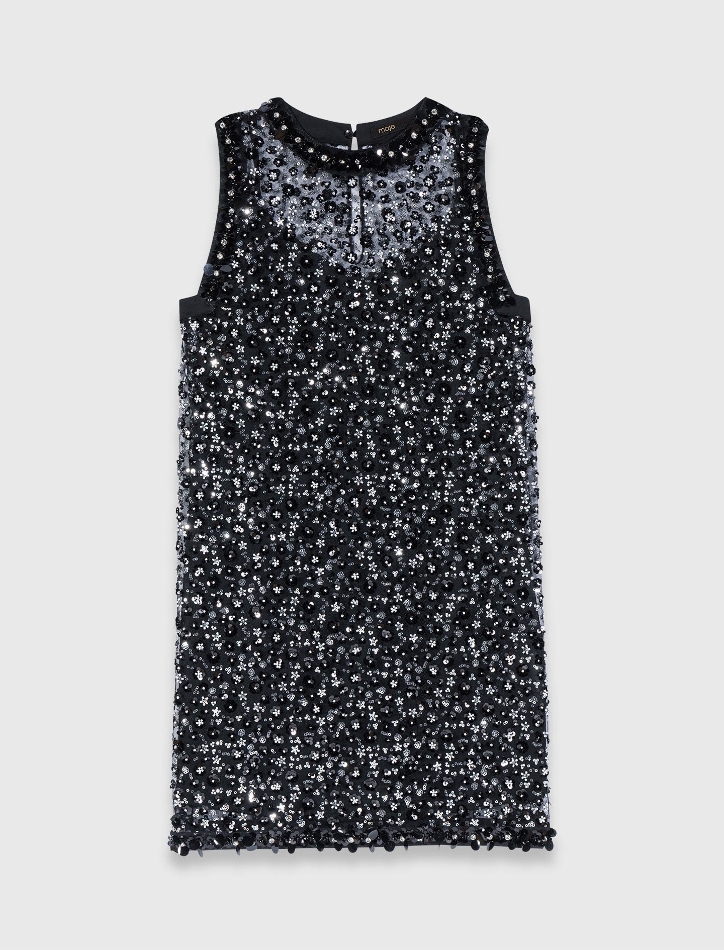 Maje Floral sequin dress