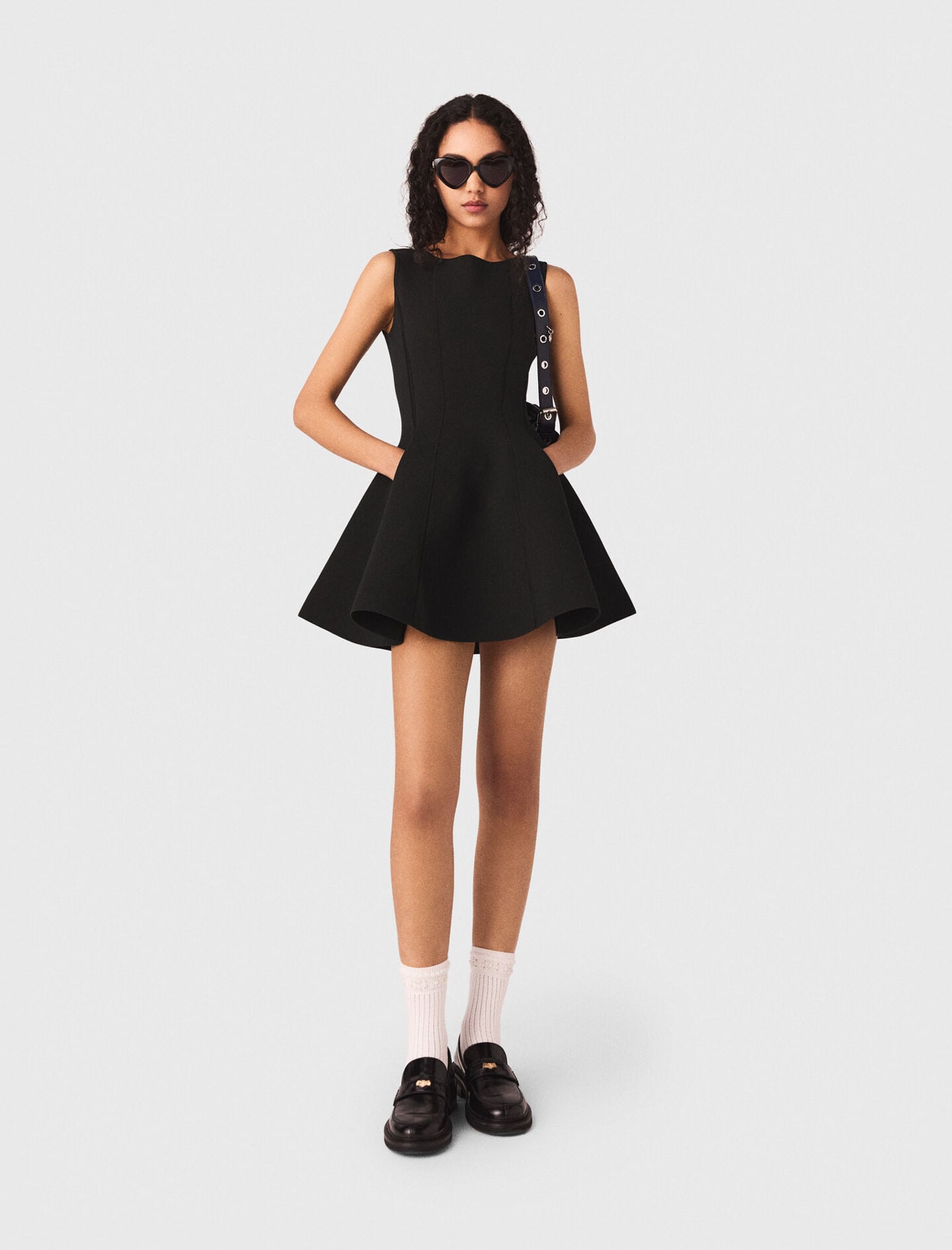 Maje Skater dress with jewelled bows