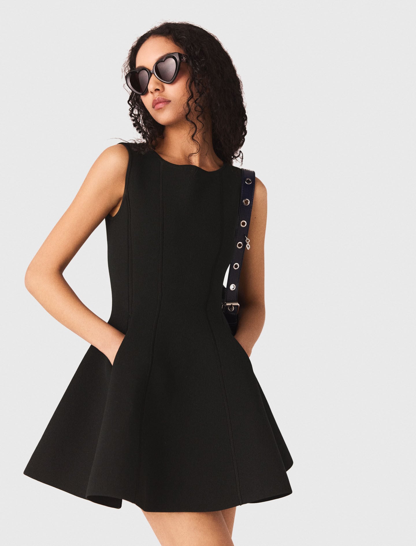 Maje Skater dress with jewelled bows