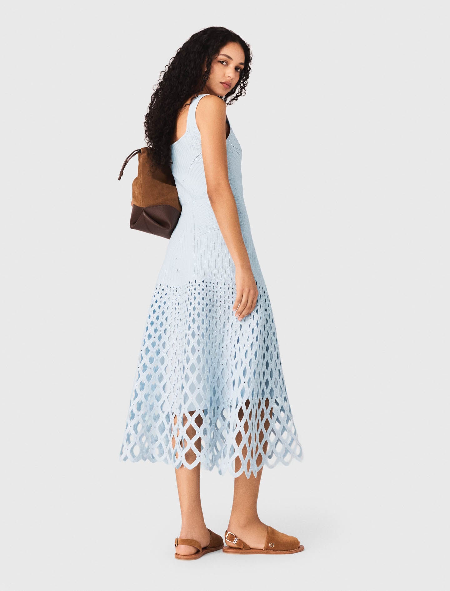 Maje Crochet dress with removable lining