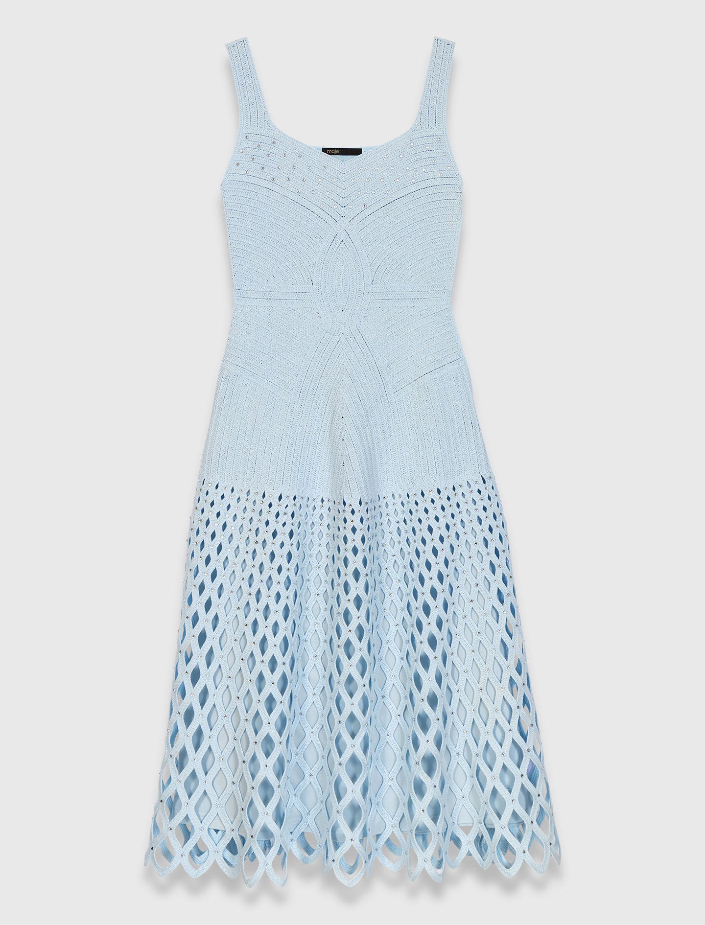 Maje Crochet dress with removable lining